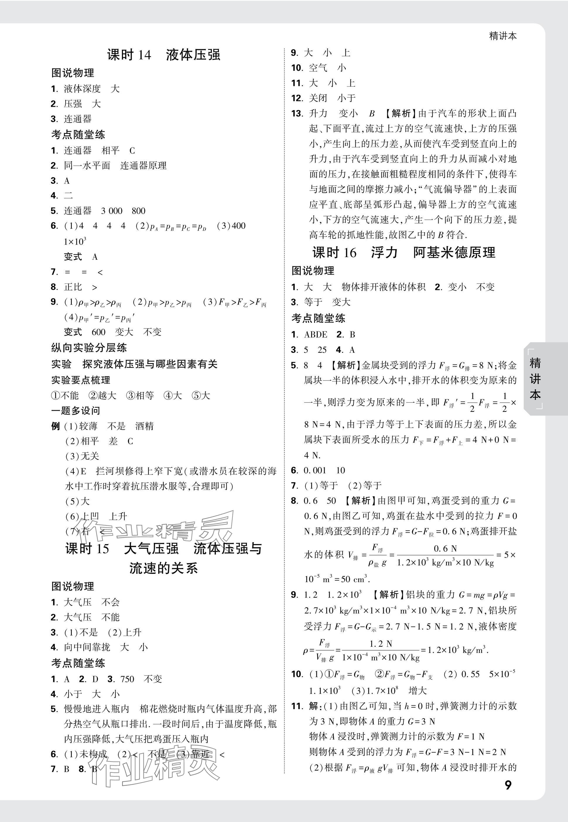 2025年萬唯中考試題研究物理廣東專版 第13頁