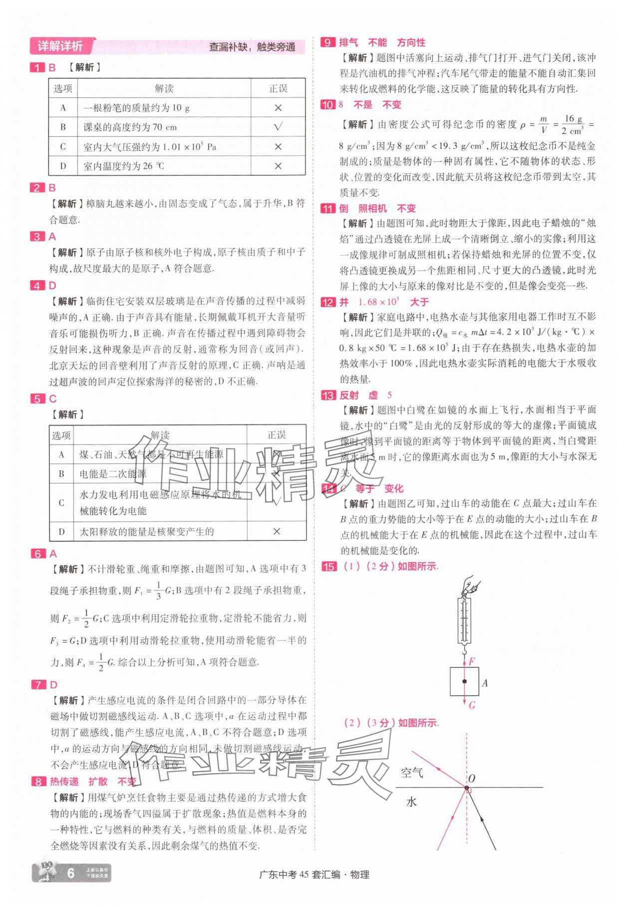 2025年金考卷45套汇编物理广东专版 第6页