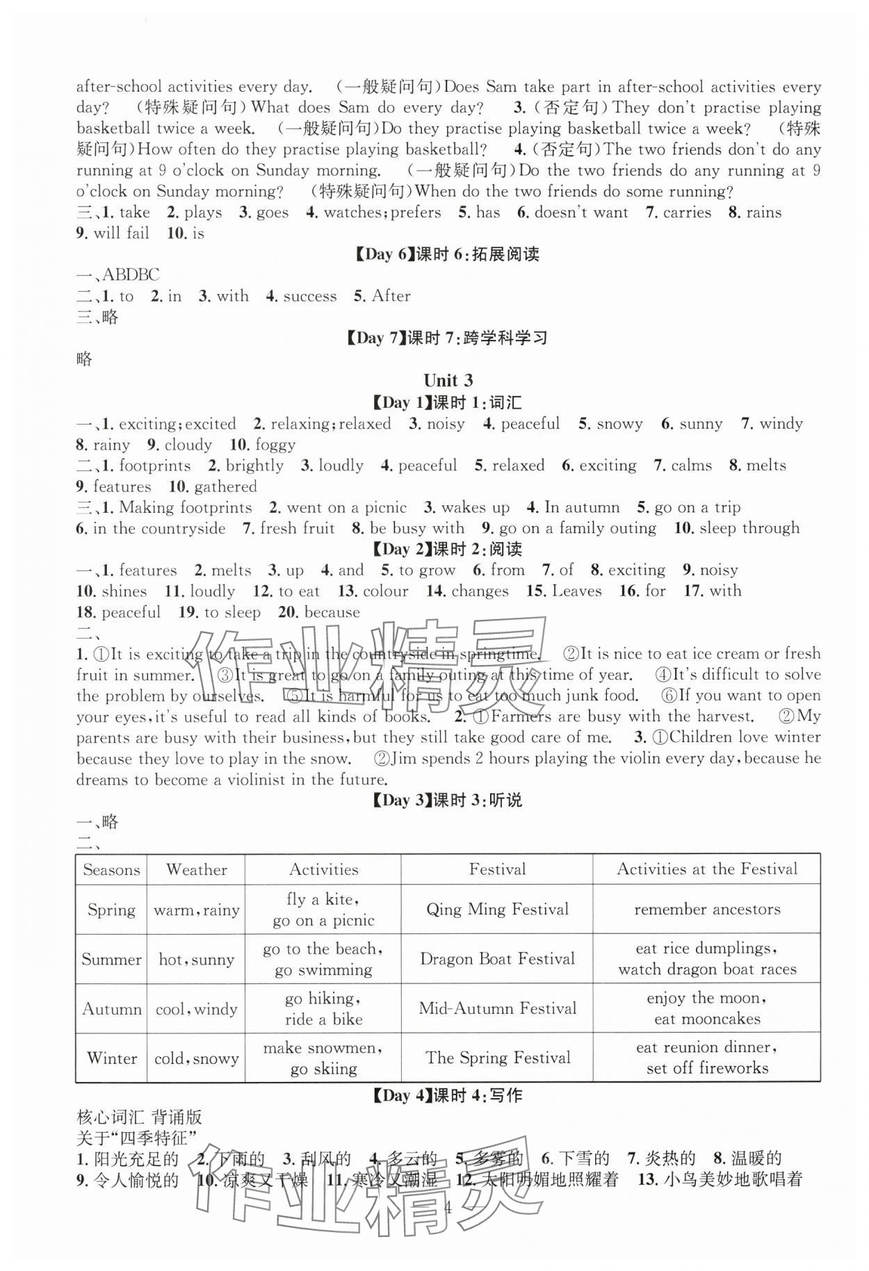 2024年名师学案七年级英语上册沪教版深圳专版 第4页