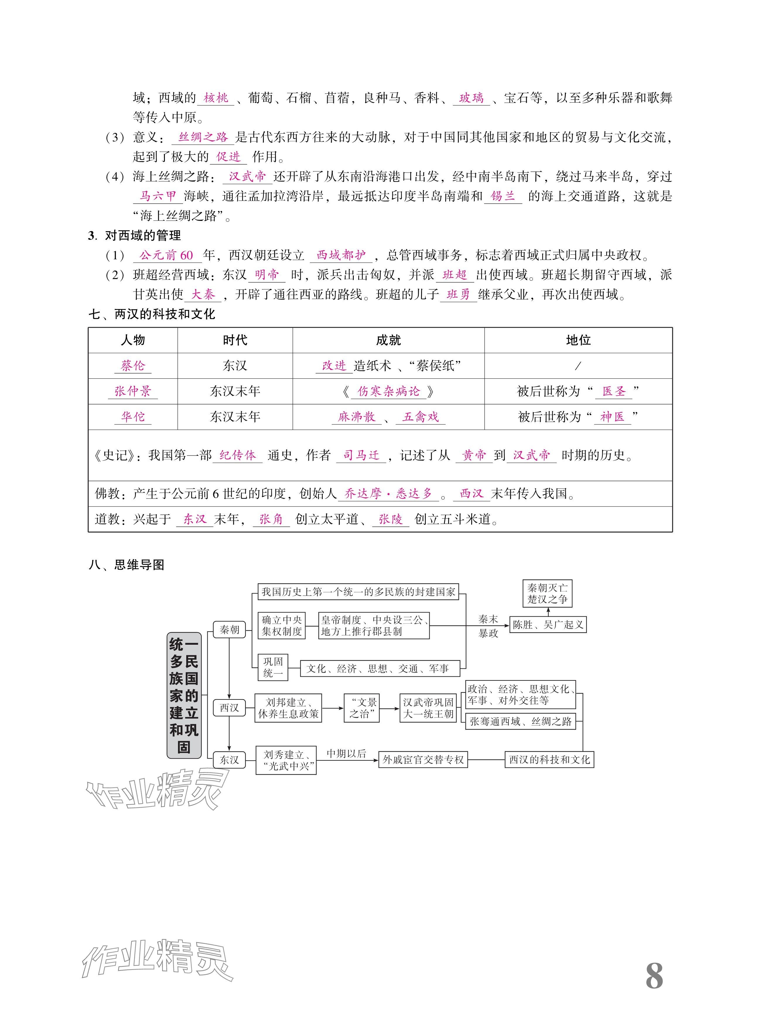 2025年優(yōu)等生中考試題精選九年級歷史人教版安徽專版 參考答案第24頁