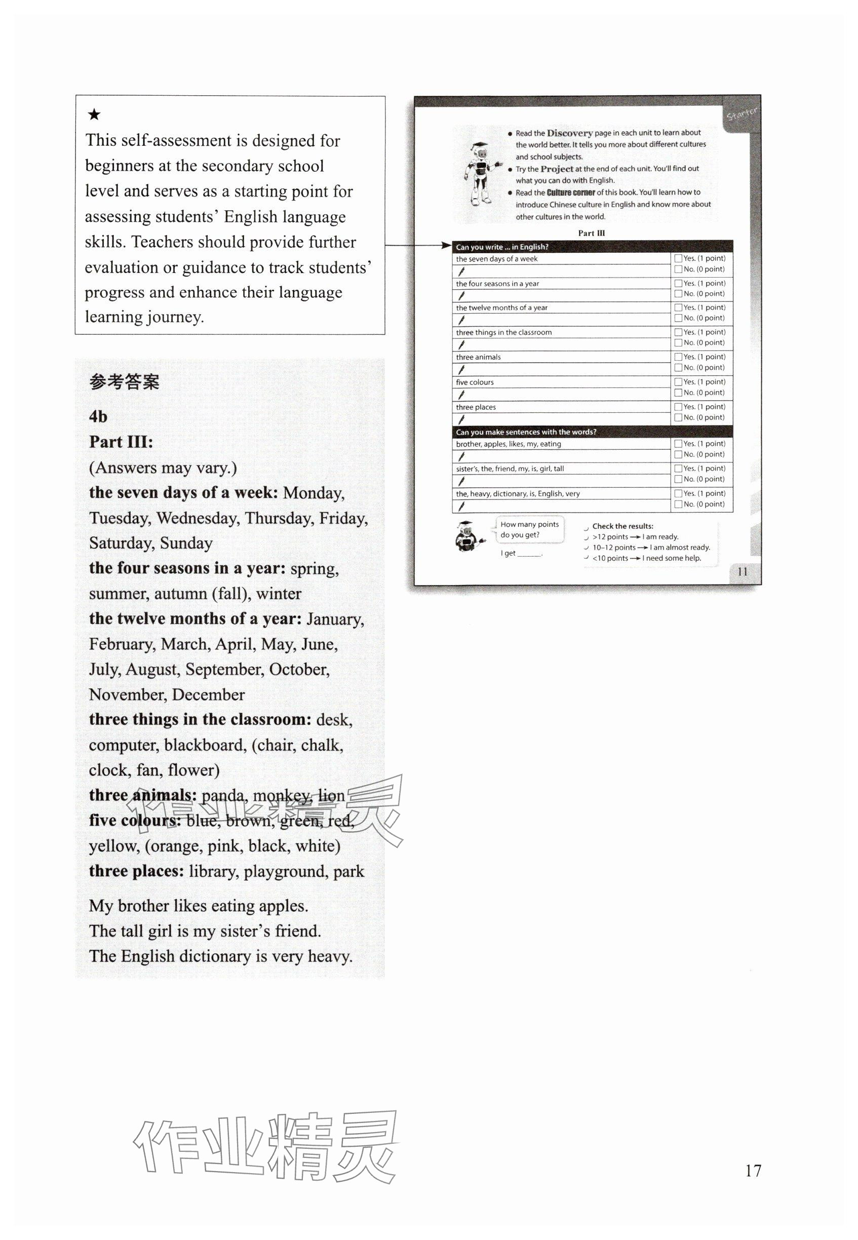 2024年教材課本六年級英語上冊滬教版54制 參考答案第13頁