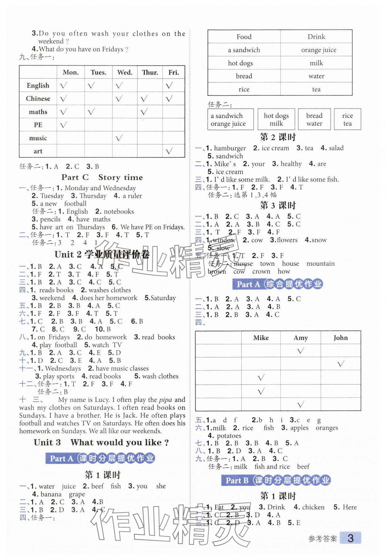2025年练出好成绩五年级英语上册人教版 第3页