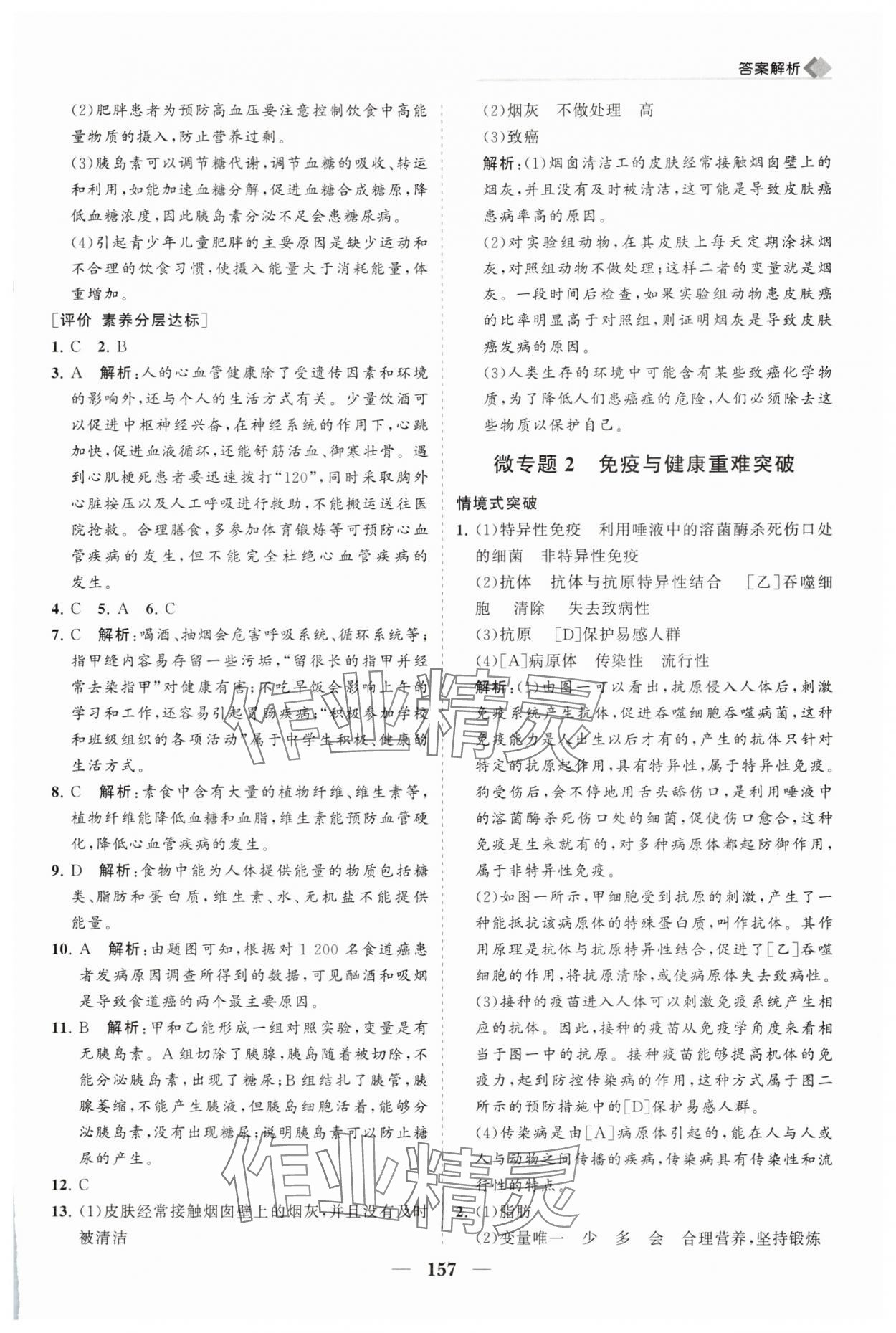 2025年新课程同步练习册八年级生物上册北师大版&nbsp;第11页