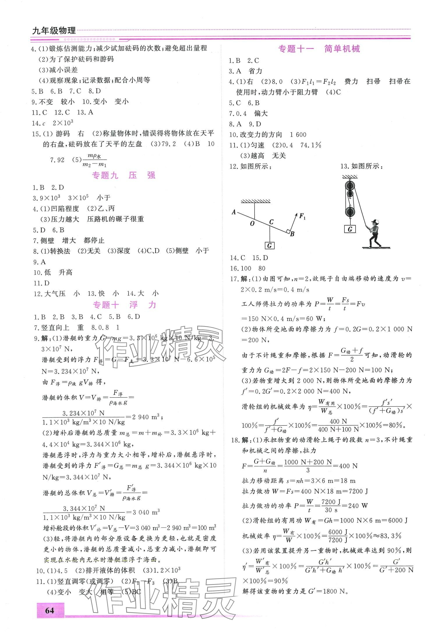 2024年文轩图书假期生活指导寒九年级物理 第2页