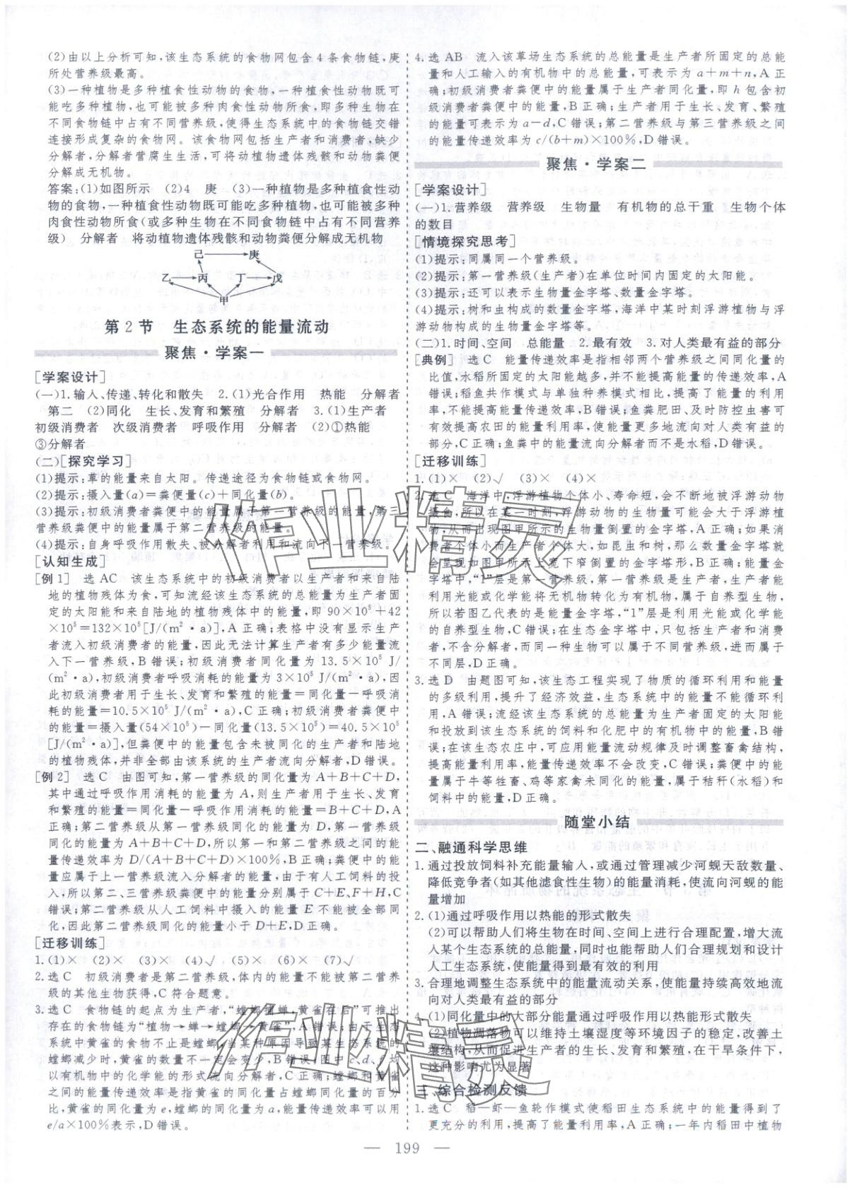 2025年芝麻开花美在课堂高二生物选择性必修第二册人教版&nbsp;第11页