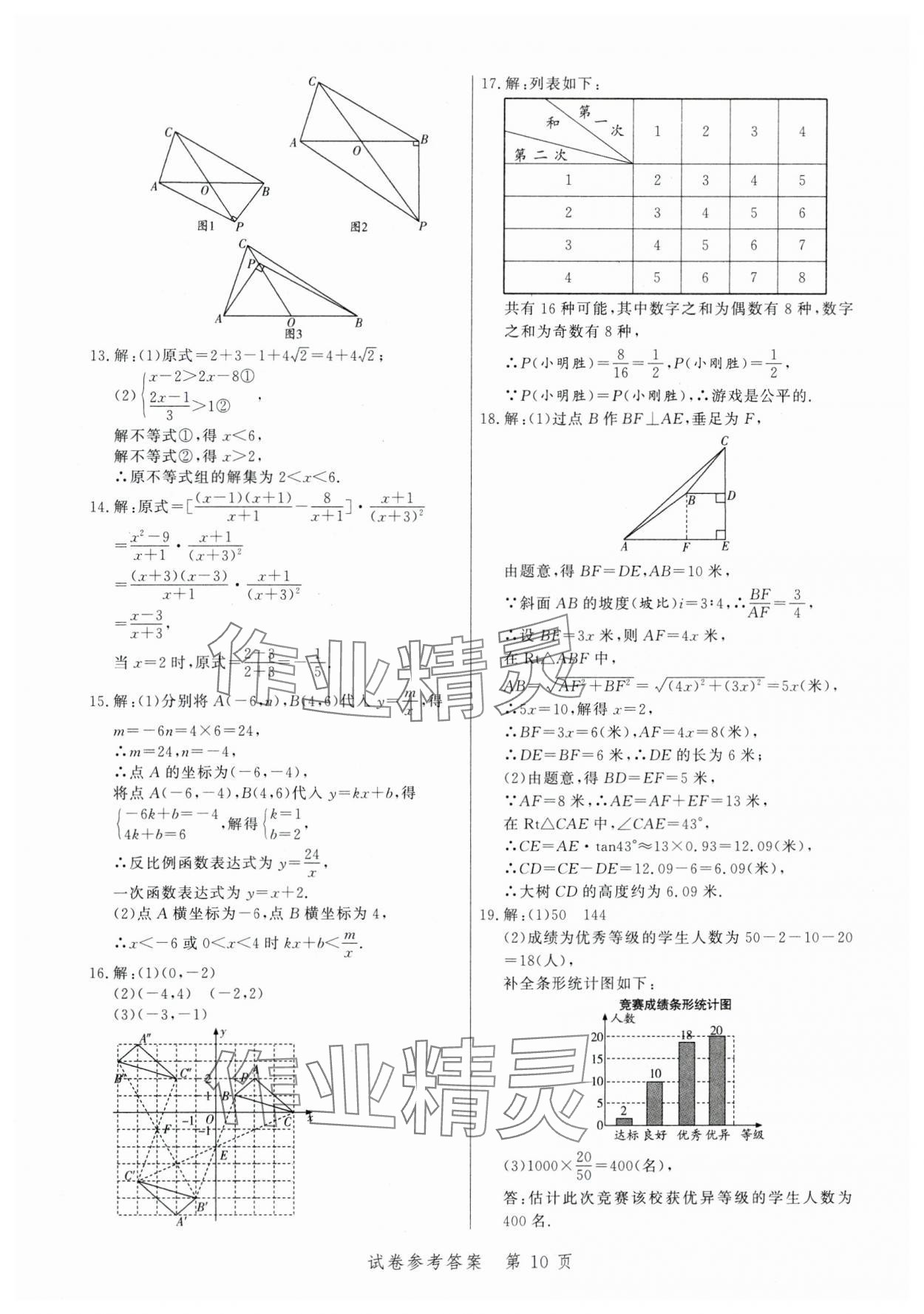 2024年中考方舟数学江西专版&nbsp;第10页