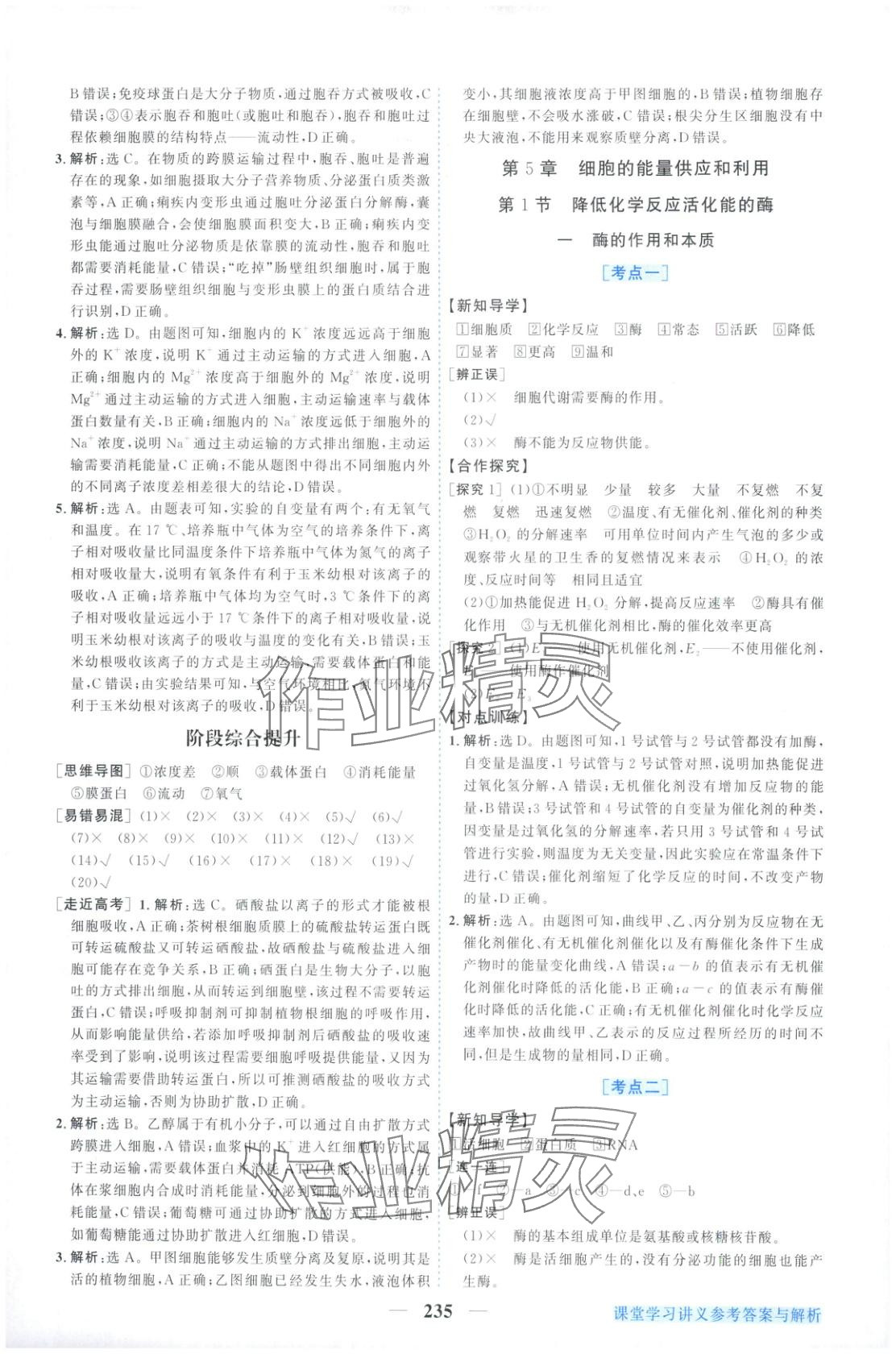 2025年新坐標同步練習高中生物必修第一冊人教版&nbsp;第15頁