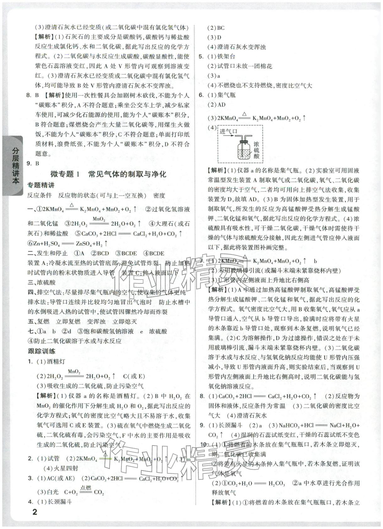 2026年万唯中考试题研究九年级化学湖北专版&nbsp;第2页