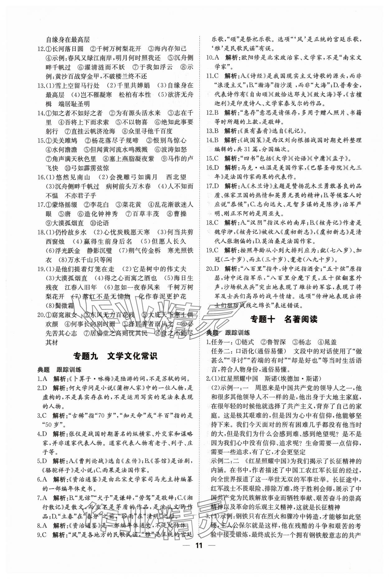 2024年高效備考語文 第11頁