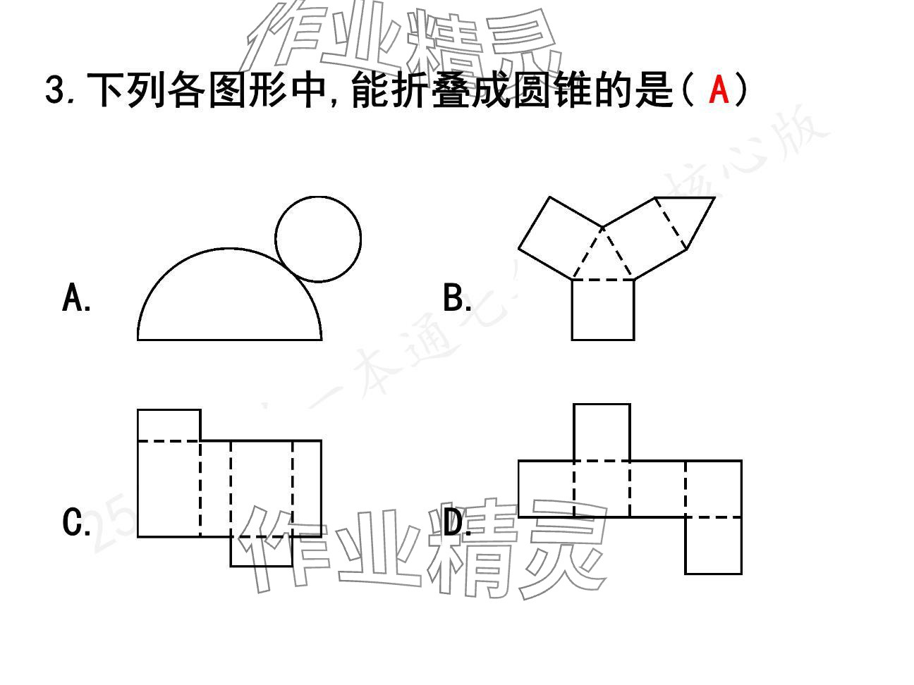 2024年一本通武漢出版社七年級(jí)數(shù)學(xué)上冊(cè)北師大版核心板 參考答案第36頁