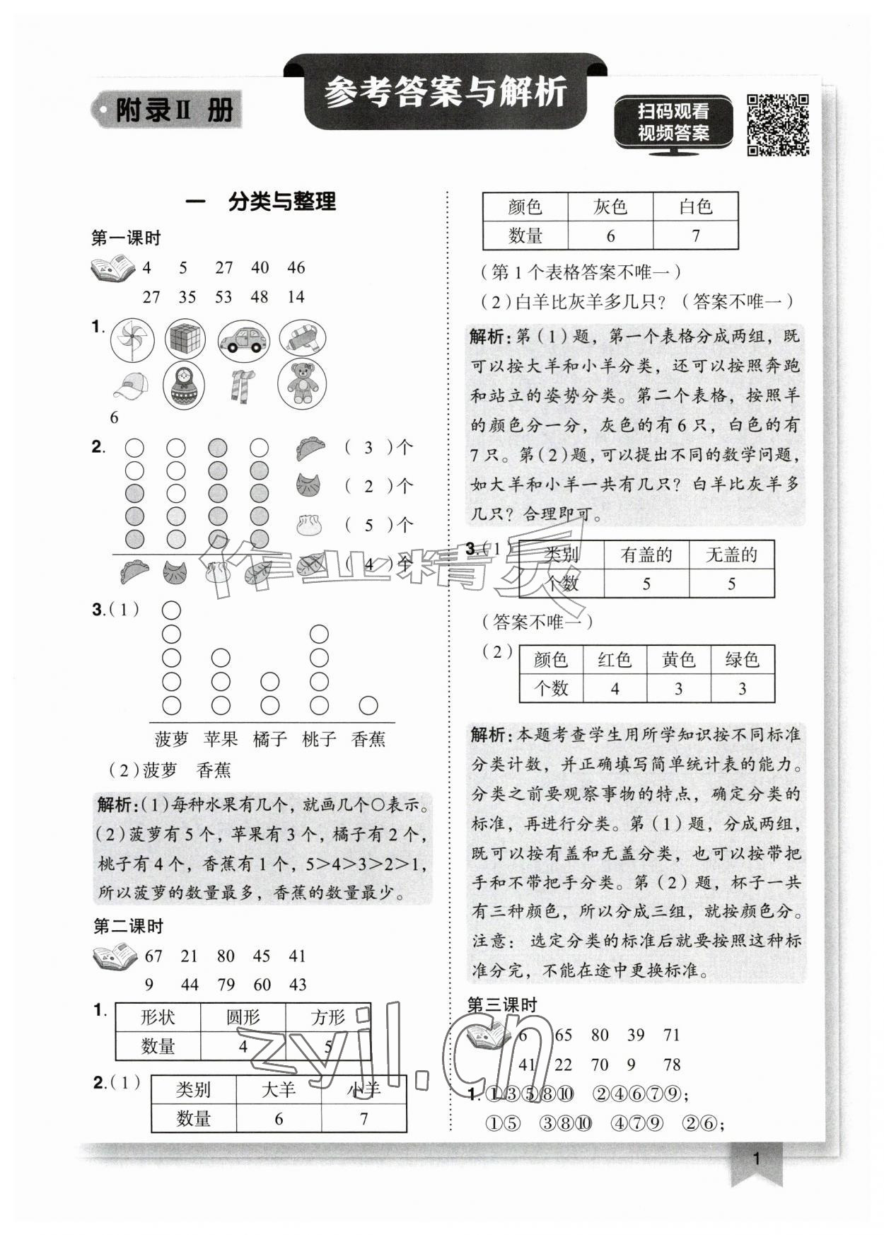 2026年黄冈小状元作业本二年级数学上册人教版&nbsp;第1页