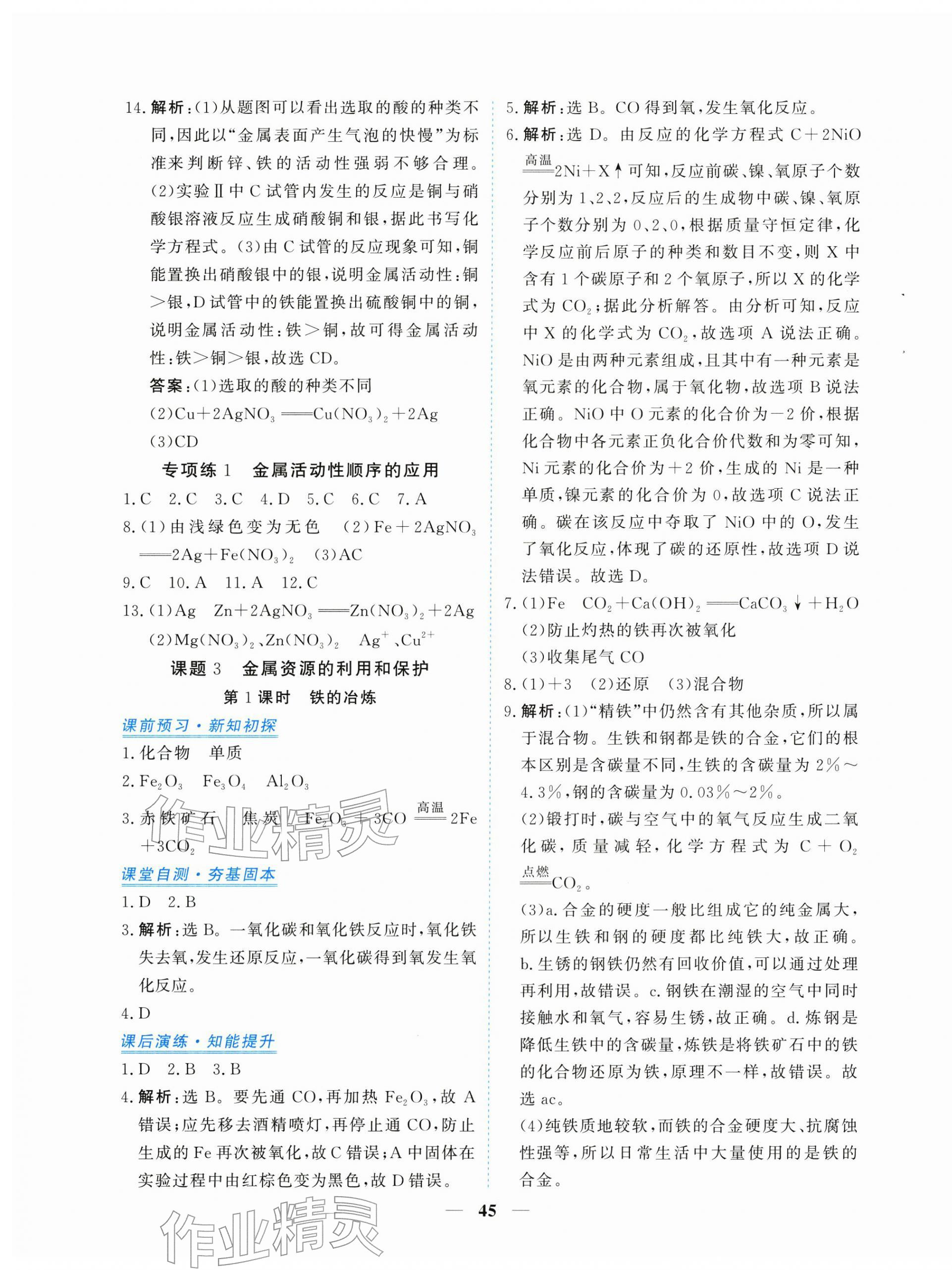 2026年新坐标同步练习九年级化学下册人教版青海专用&nbsp;第5页