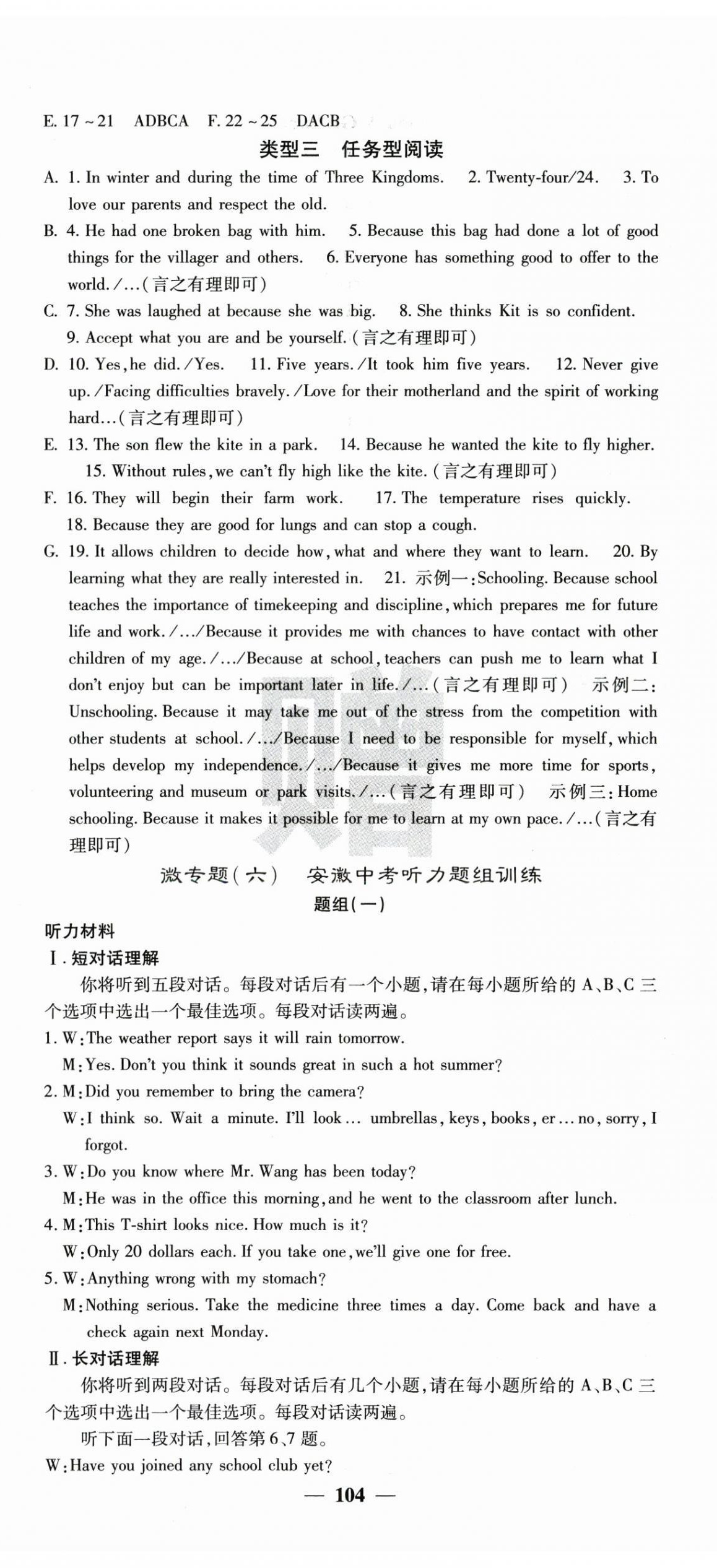 2025年課堂點(diǎn)睛九年級(jí)英語(yǔ)下冊(cè)人教版安徽專版 第8頁(yè)