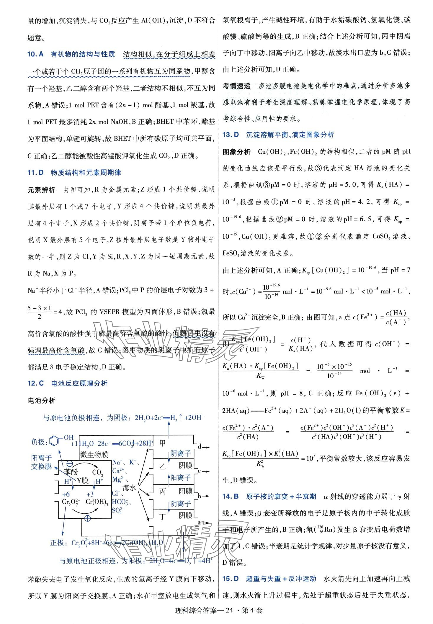 2024年高考沖刺優(yōu)秀模擬試卷匯編45套理綜 第26頁(yè)