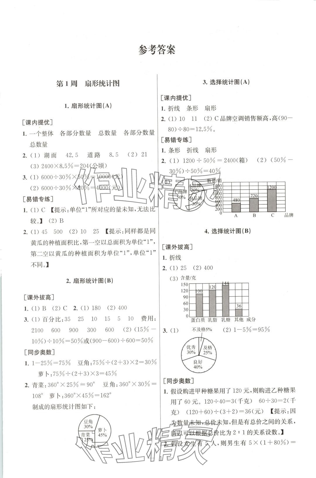 2025年从课本到奥数同步练六年级数学下册苏教版 第1页