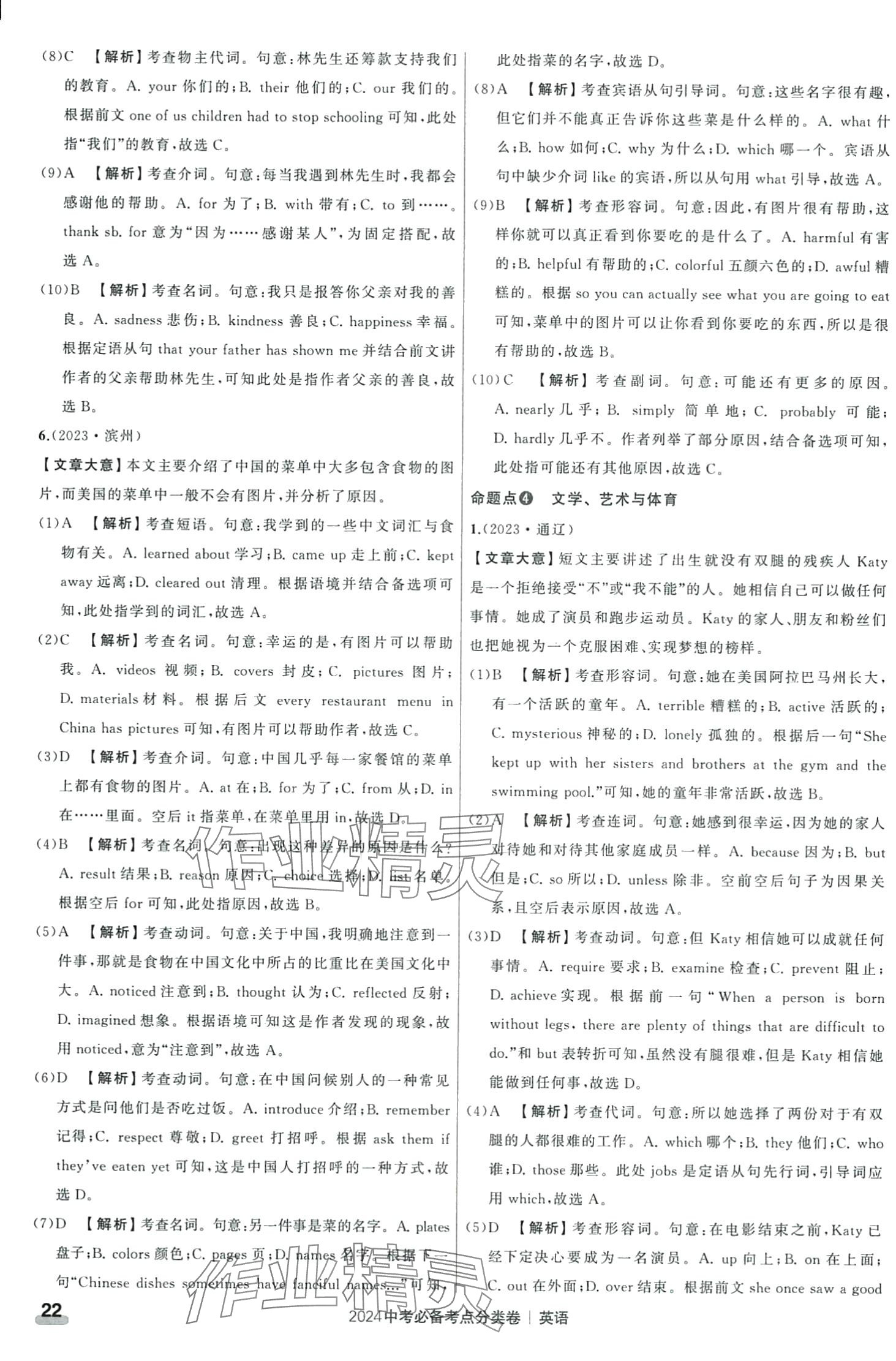 2024年中考必备考点分类卷英语 第22页