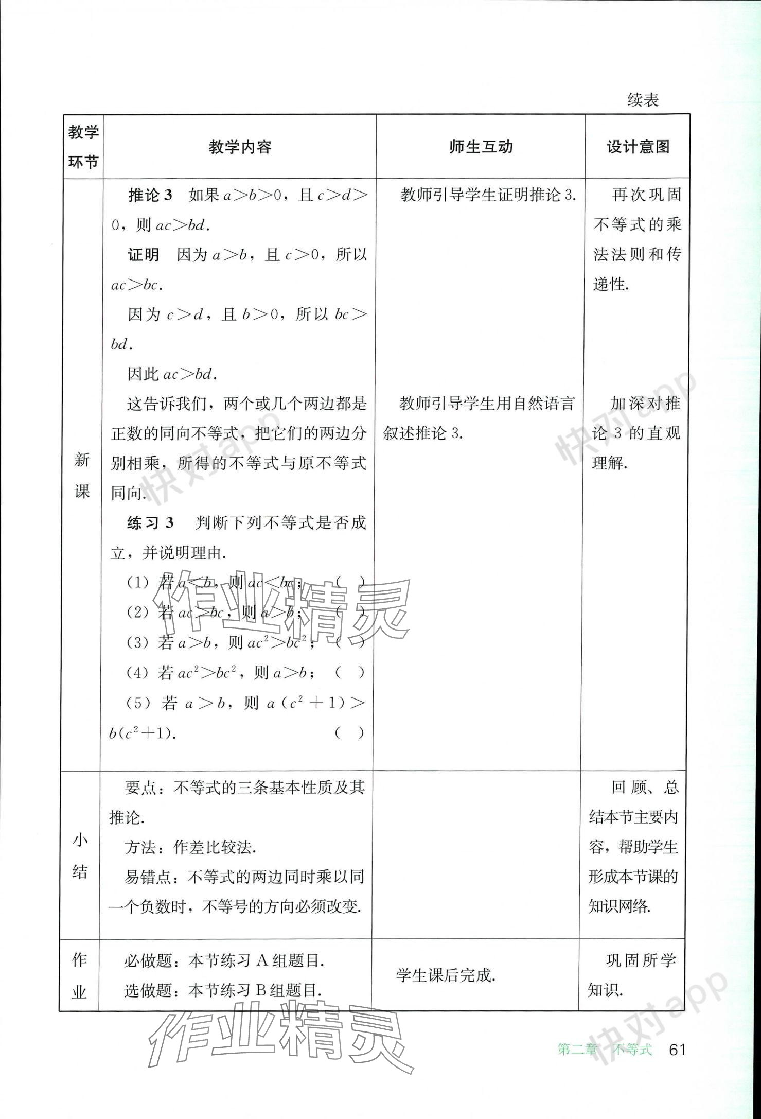 2023年基礎(chǔ)模塊人民教育出版社中職數(shù)學(xué)上冊(cè) 參考答案第61頁(yè)