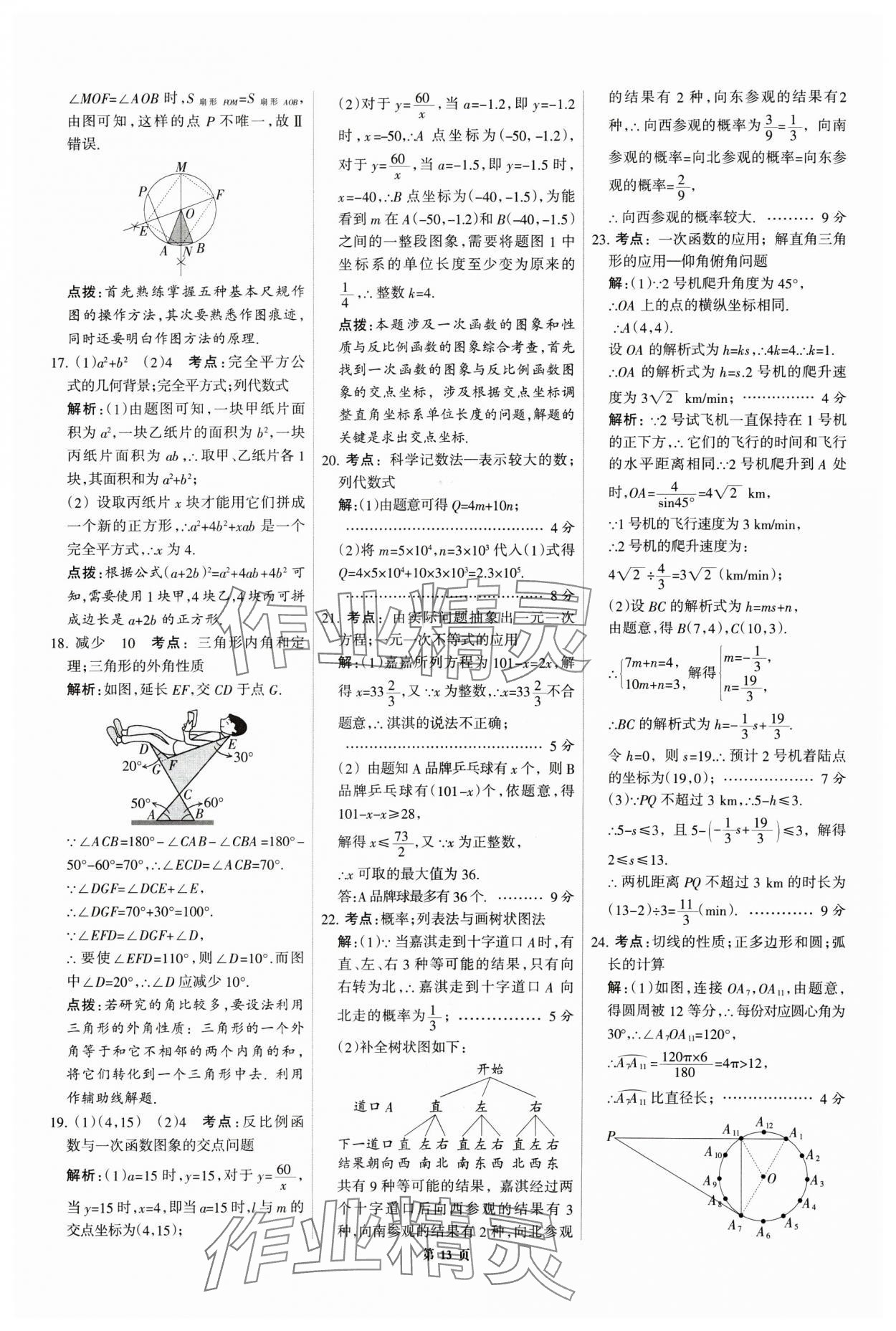 2025年全優(yōu)中考全國中考試題精選精析數(shù)學河北專用 第13頁