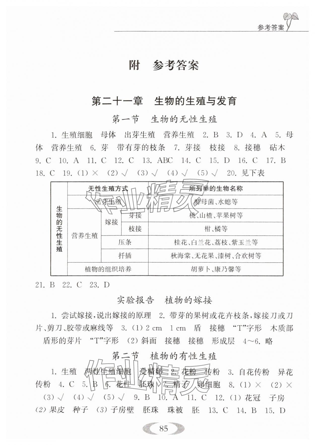 2025年補(bǔ)充習(xí)題江蘇八年級生物下冊蘇教版 第1頁