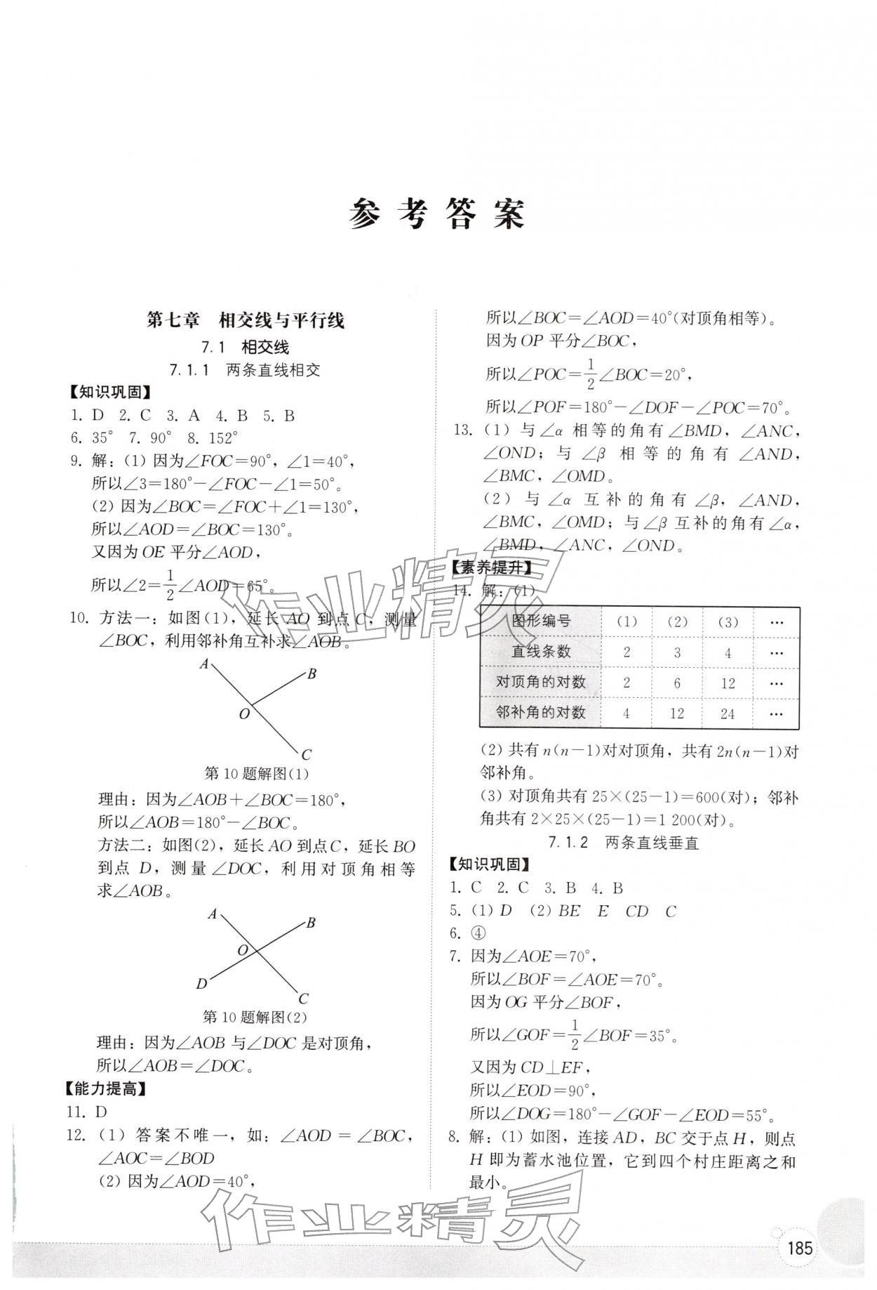 2026年同步练习册山东教育出版社七年级数学下册人教版&nbsp;第1页