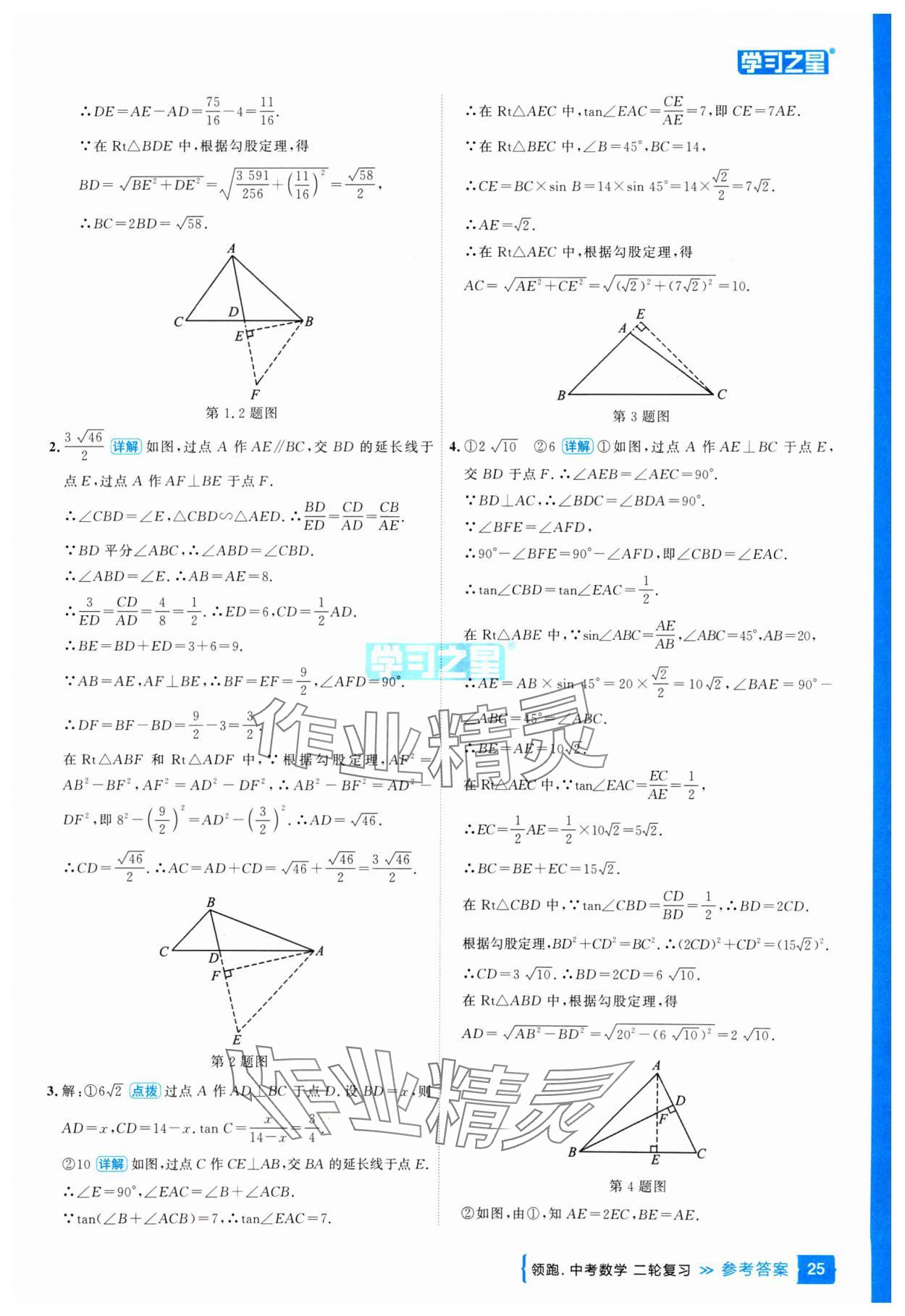 2025年領(lǐng)跑中考數(shù)學(xué)二輪復(fù)習(xí)遼寧專版 參考答案第25頁(yè)