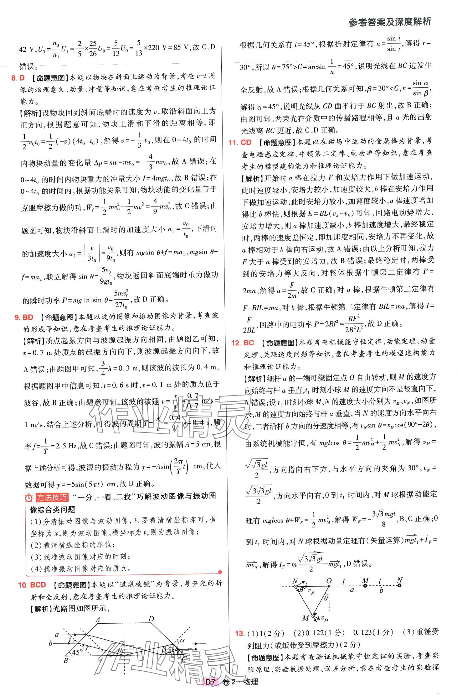 2024年高考快遞高考模擬匯編高中物理山東專版 第6頁