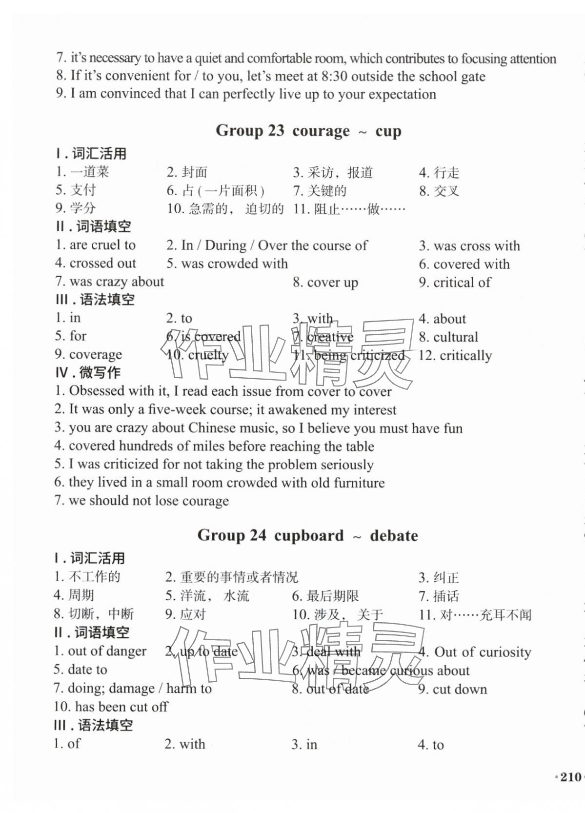 2025年百灵鸟高中英语词汇配套练习&nbsp;第15页