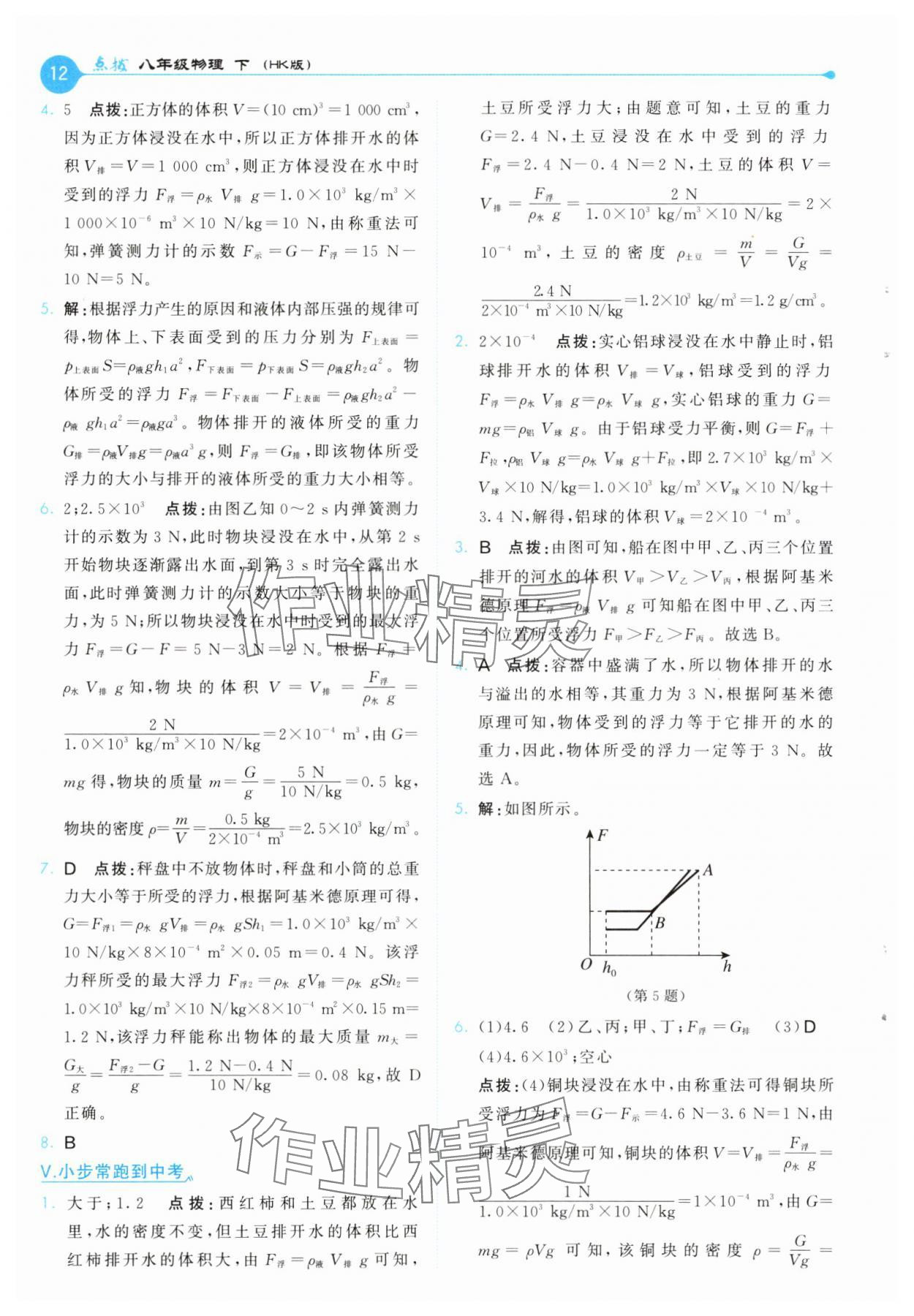 2025年特高級教師點撥八年級物理下冊滬科版 第12頁