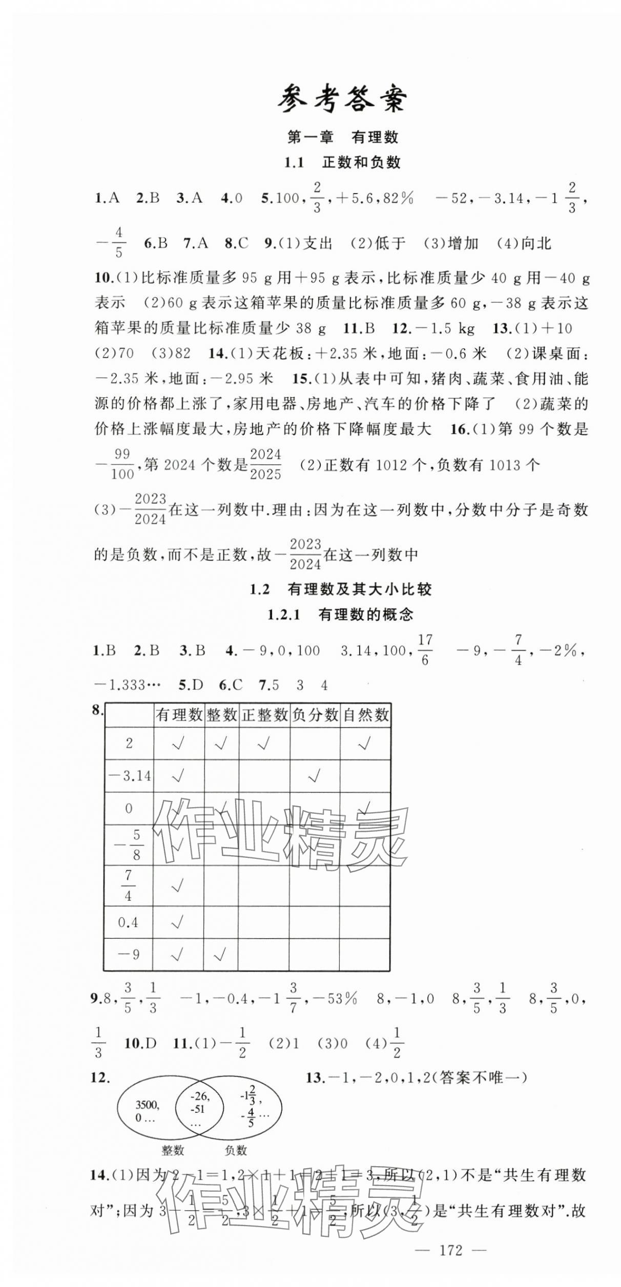 2024年原創(chuàng)新課堂七年級(jí)數(shù)學(xué)上冊(cè)人教版 第1頁