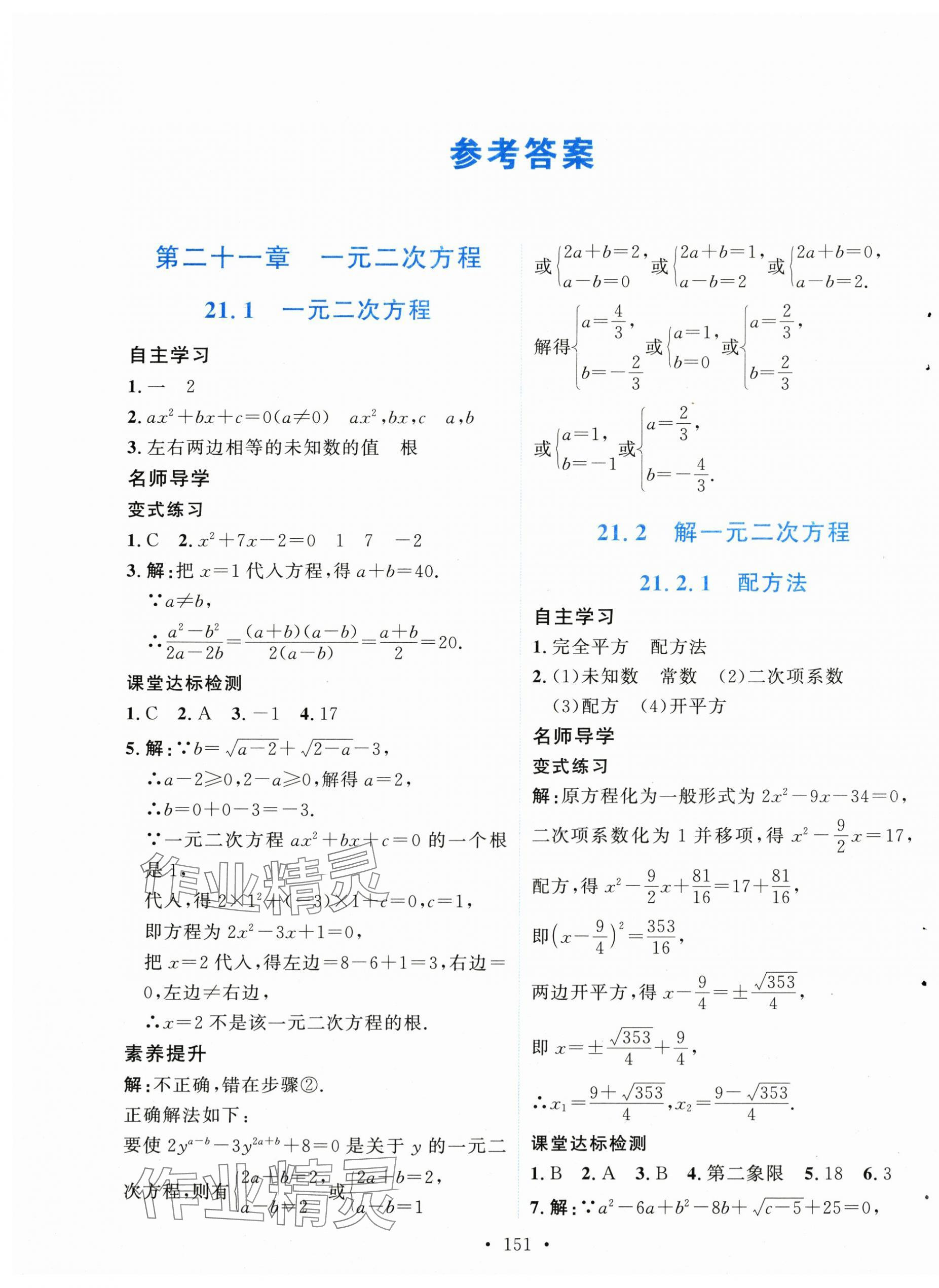 2025年实验教材新学案九年级数学上册人教版 第1页