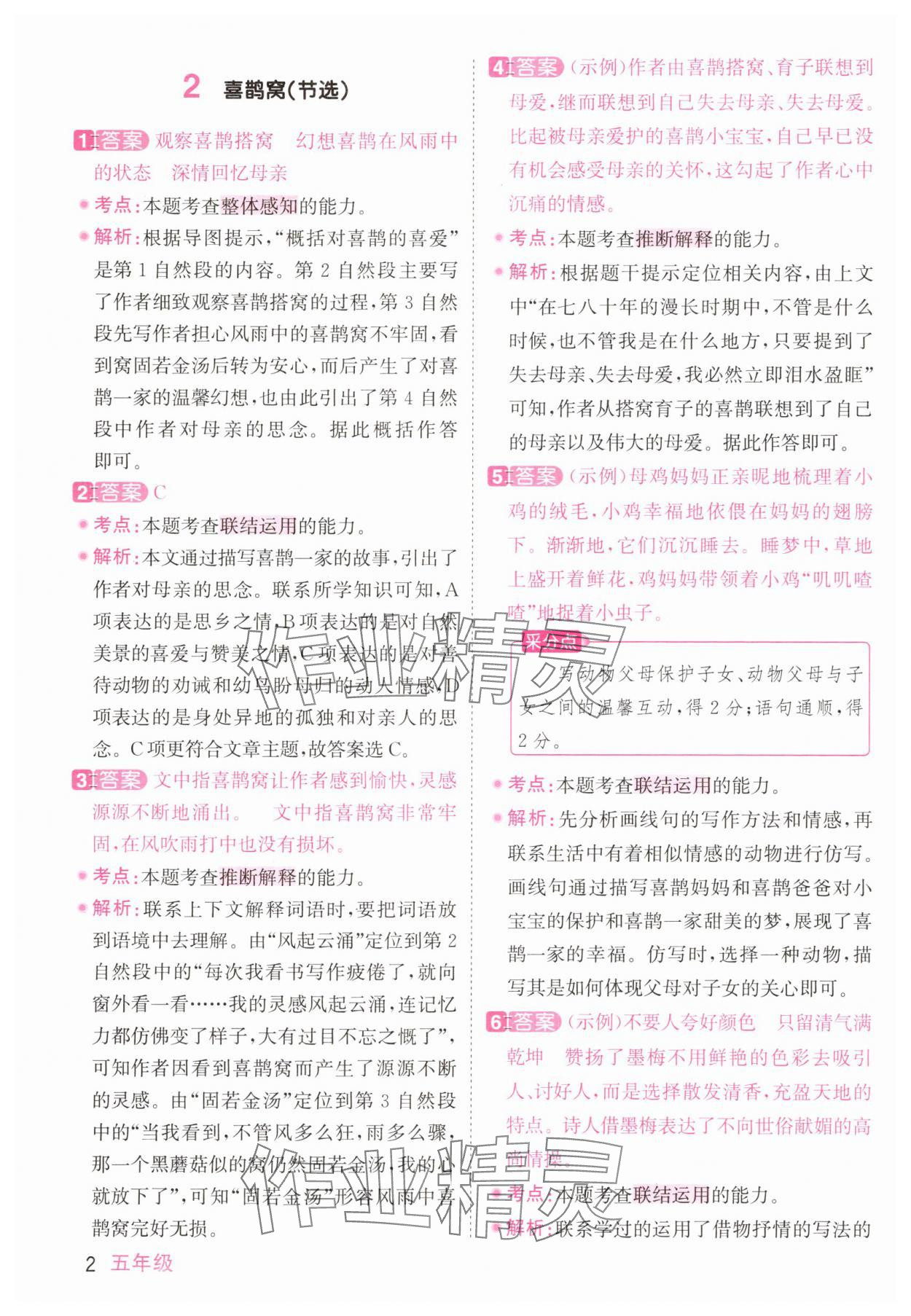 2025年阳光同学同步阅读素养测试五年级语文上册人教版 第2页
