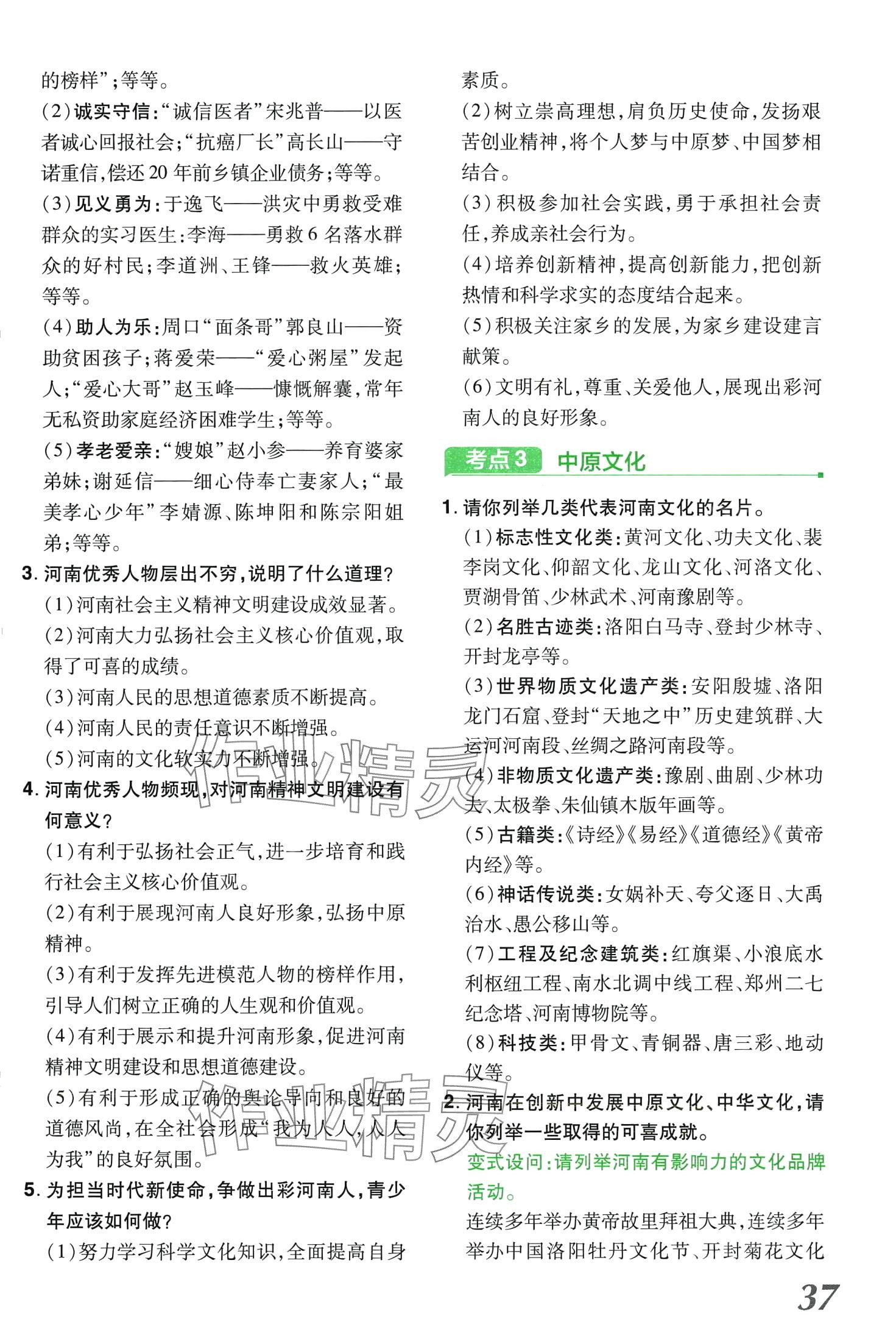 2024年領(lǐng)揚(yáng)文化中考研究道德與法治河南專版 第37頁(yè)