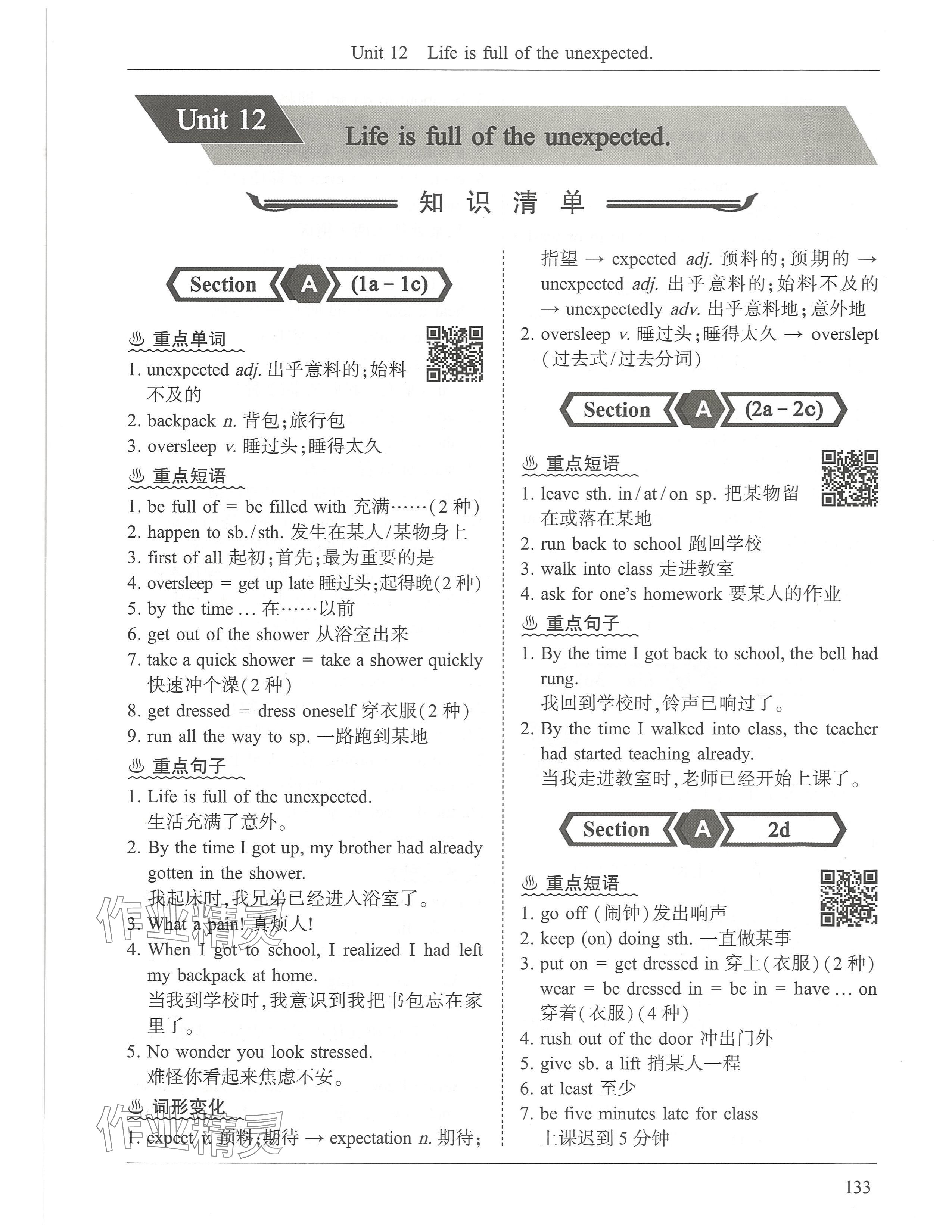 2024年新視界初中英語九年級英語下冊人教版 參考答案第13頁