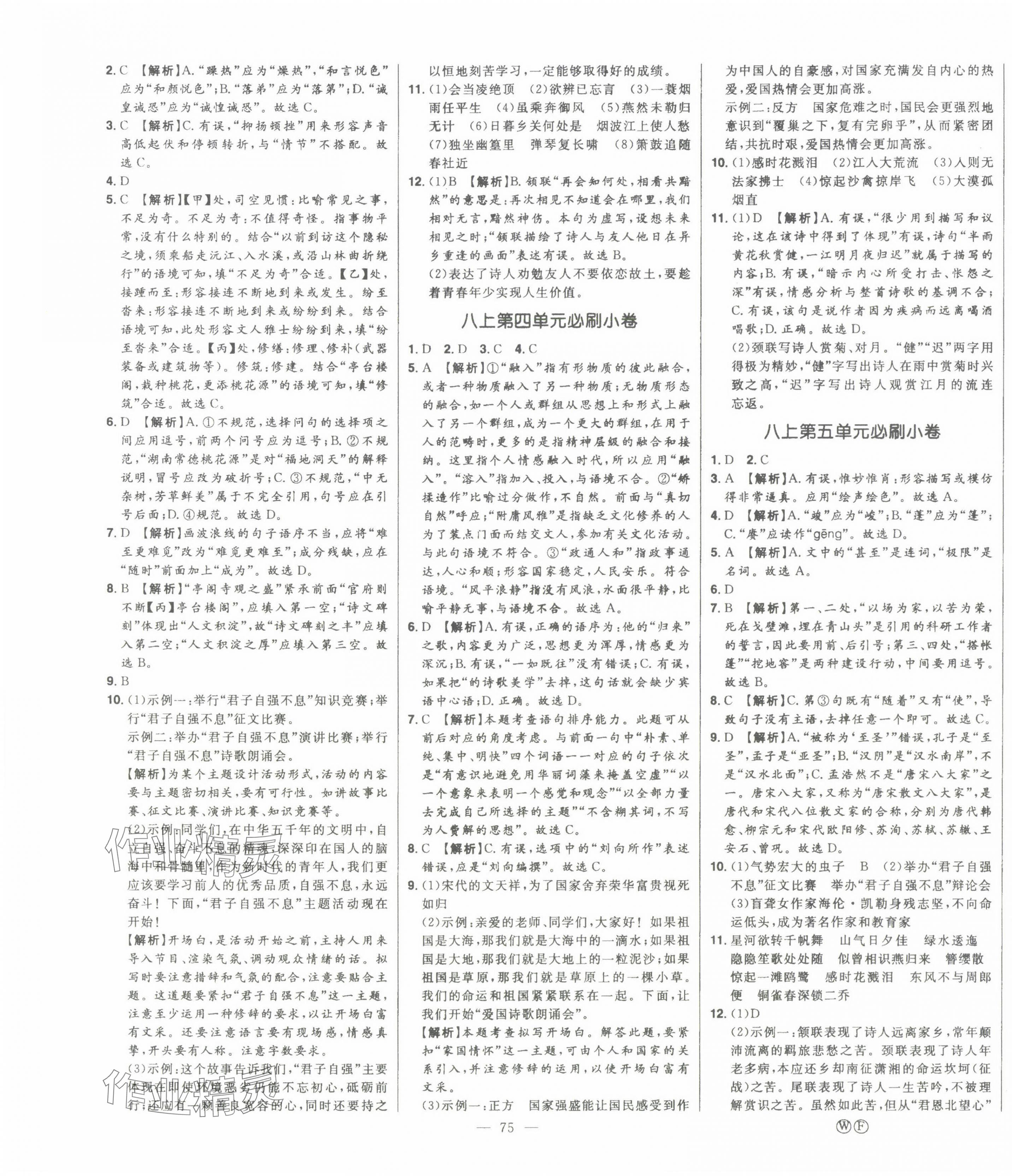 2025年智慧大課堂學業(yè)總復習全程精練語文中考人教版 第7頁