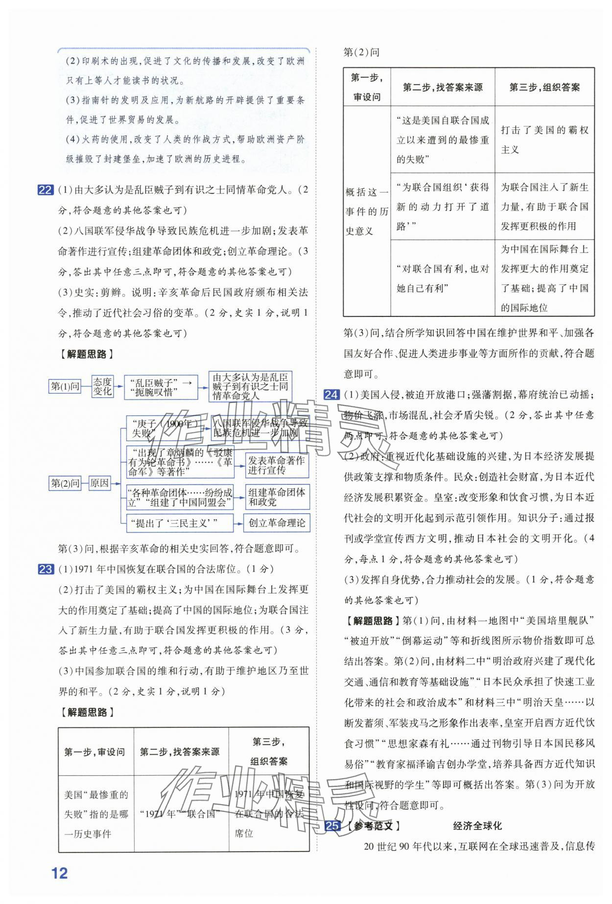 2024年金考卷45套匯編歷史河南專版 第12頁