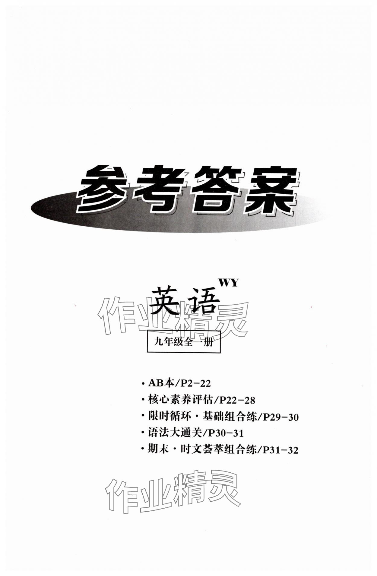 2025年全效學(xué)習(xí)九年級(jí)英語(yǔ)全一冊(cè)外研版 第1頁(yè)