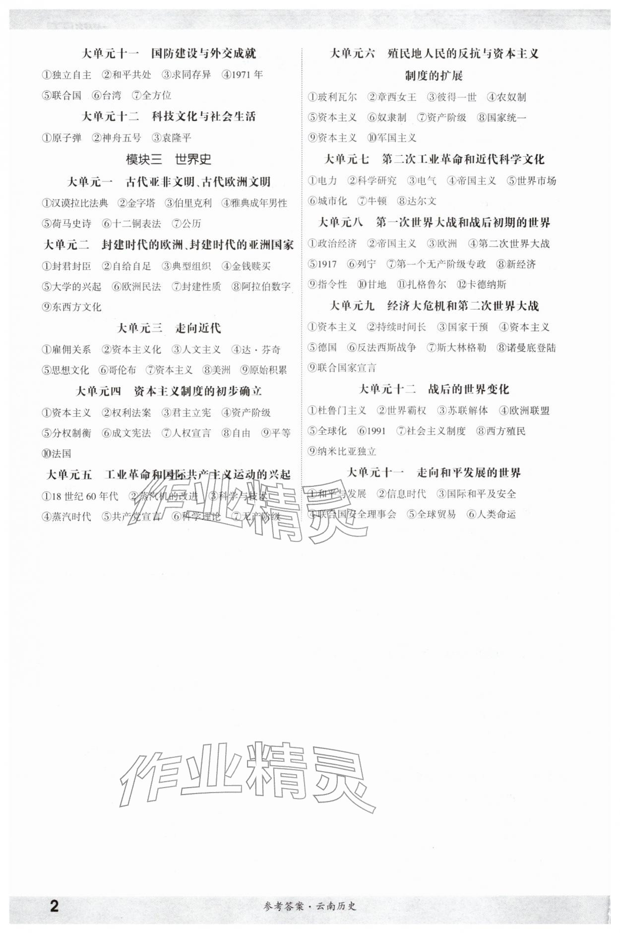 2026年一战成名考前新方案历史云南专版&nbsp;第4页