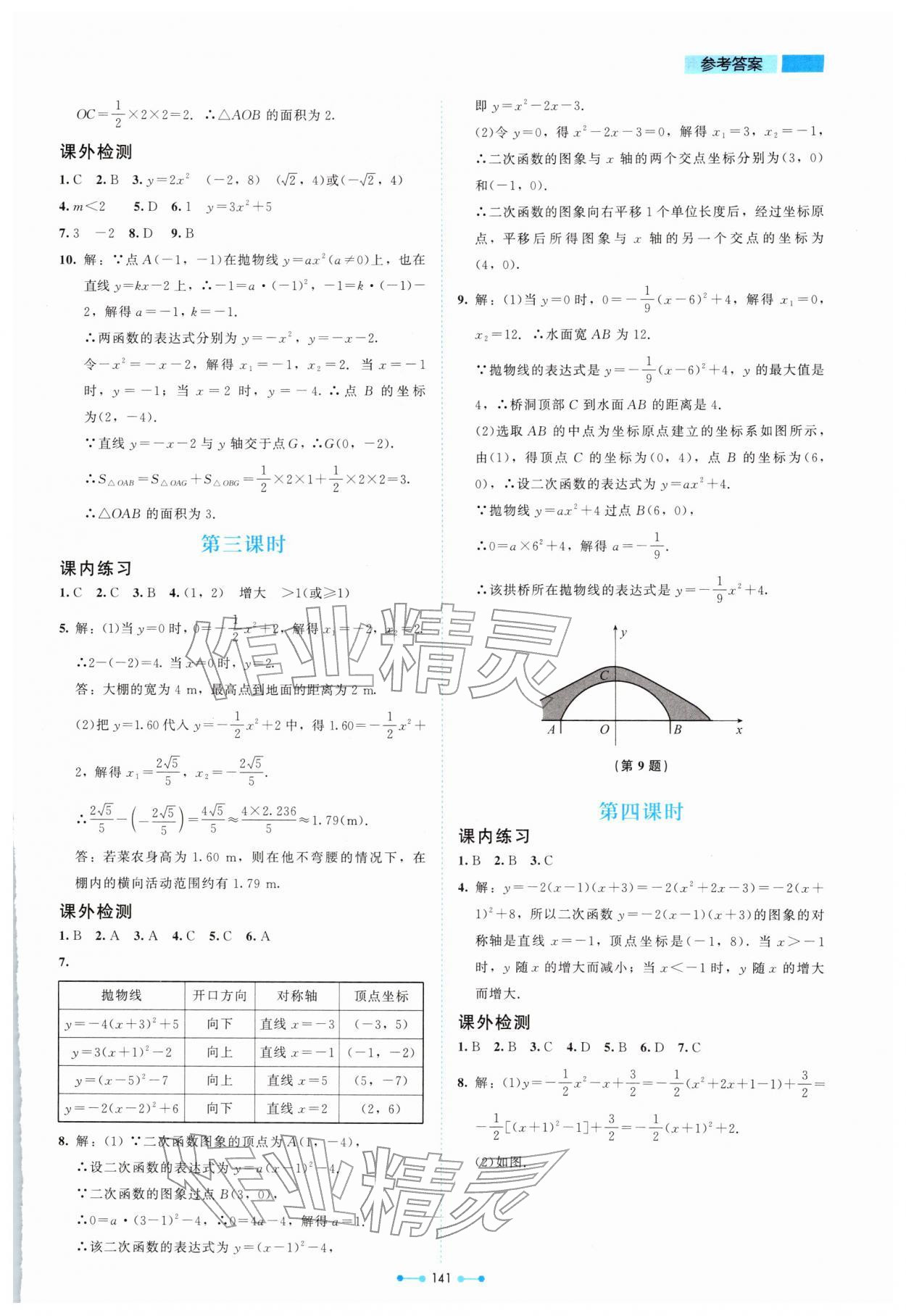 2026年伴你学山西九年级数学下册北师大版&nbsp;第7页