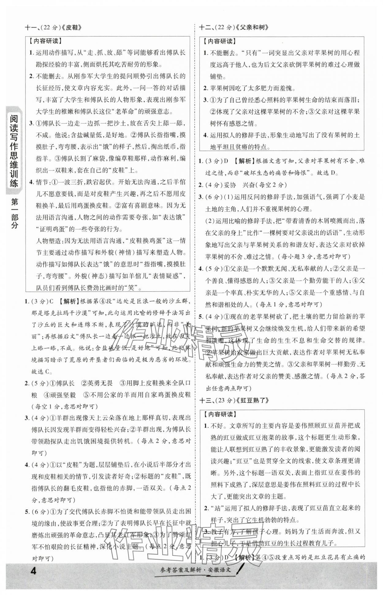 2024年一戰(zhàn)成名考前新方案語文安徽專版 第4頁