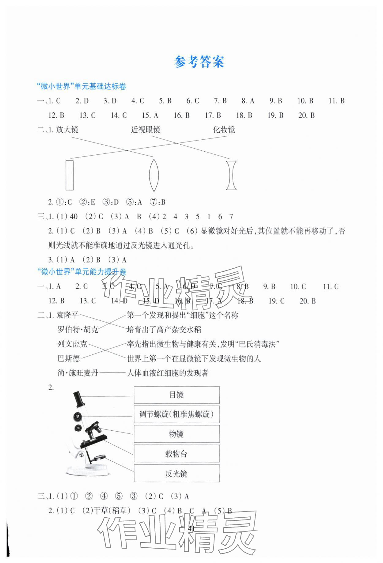 2025年学能评价六年级科学上册教科版 第1页