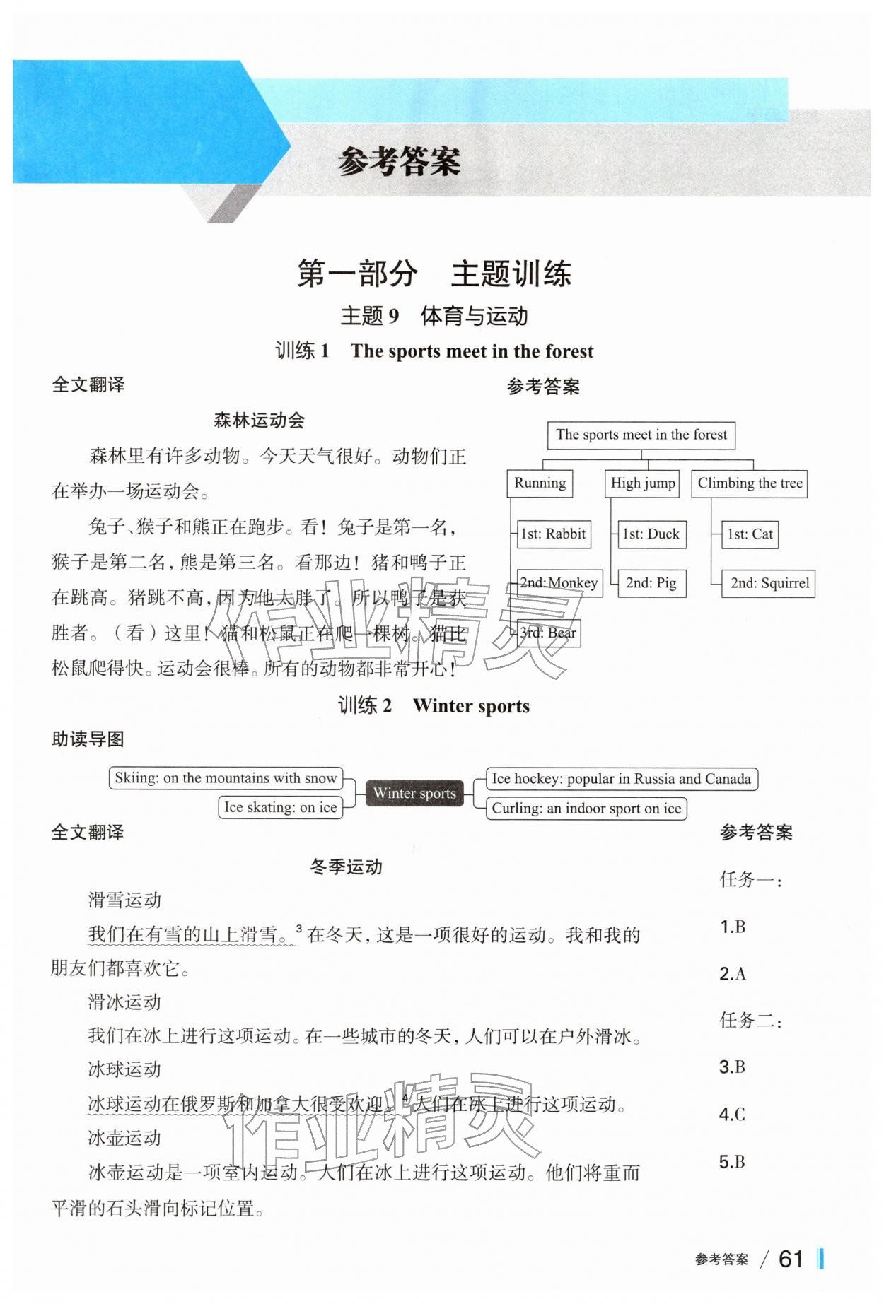2026年主题阅读训练四川教育出版社四年级英语下册&nbsp;第1页