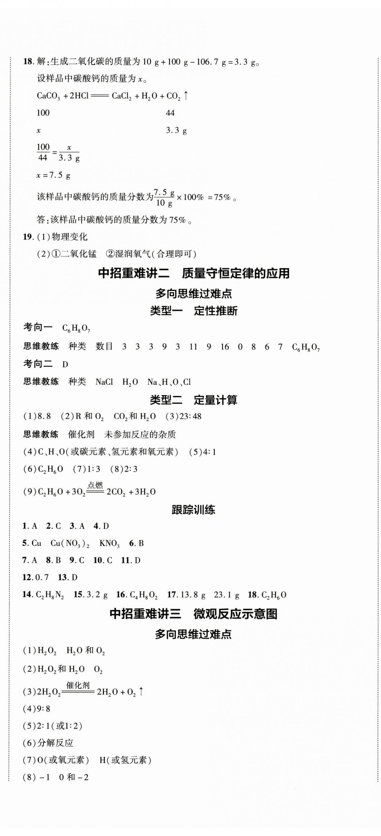 2025年王睿中考總復習一本通化學人教版 第11頁