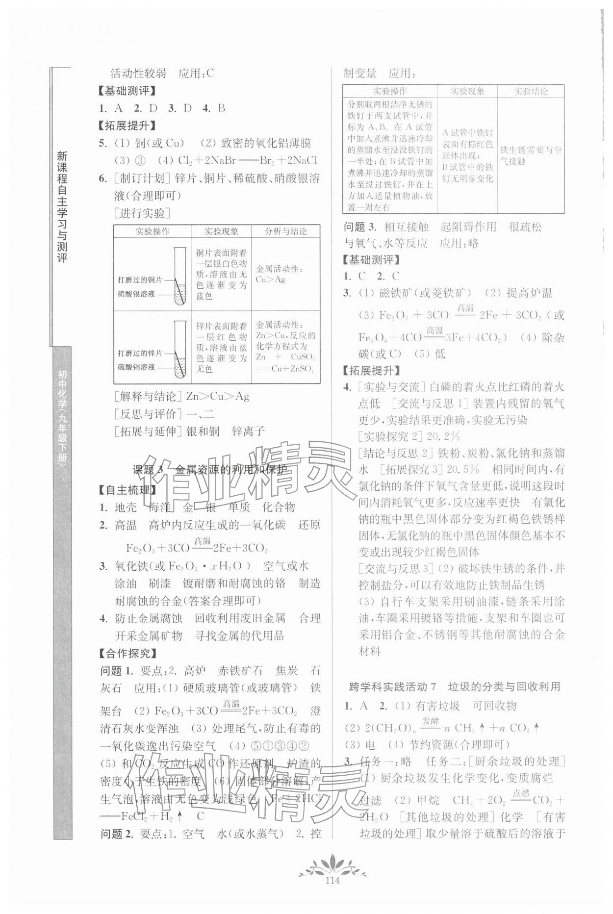 2026年新课程自主学习与测评九年级化学下册人教版&nbsp;第2页