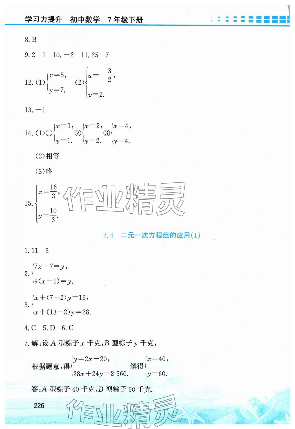 2024年學(xué)習(xí)力提升七年級(jí)數(shù)學(xué)下冊(cè)浙教版 第10頁(yè)