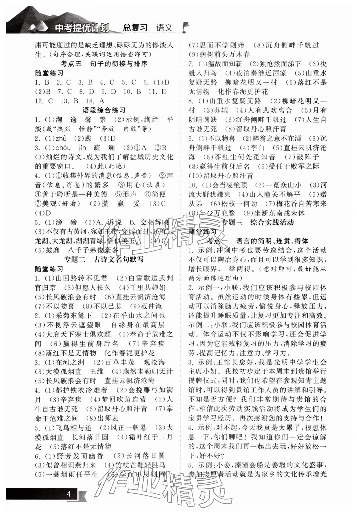 2025年中考提優(yōu)計(jì)劃總復(fù)習(xí)語(yǔ)文&nbsp;第4頁(yè)