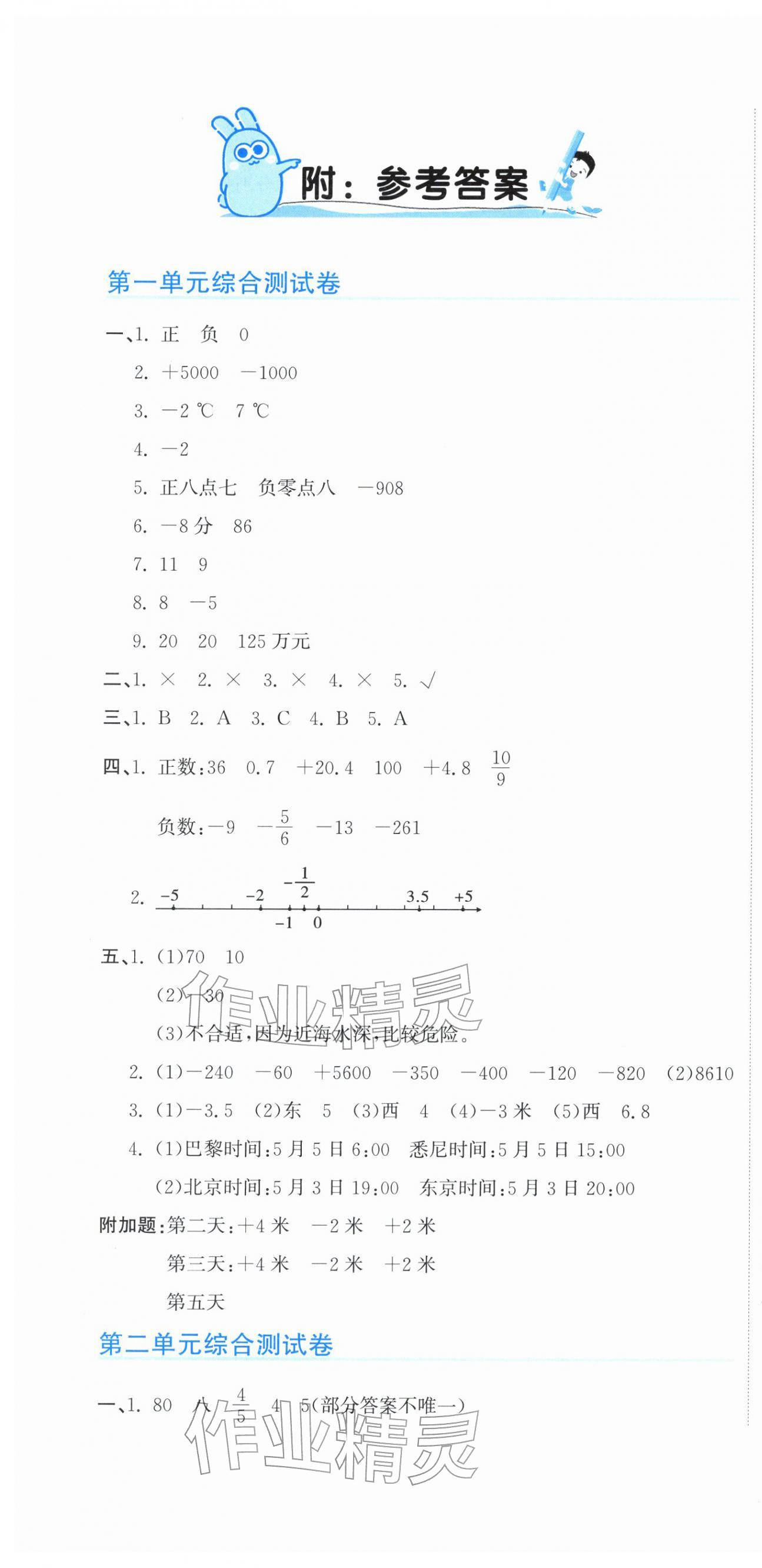 2026年新目标检测同步单元测试卷六年级数学下册人教版&nbsp;第1页