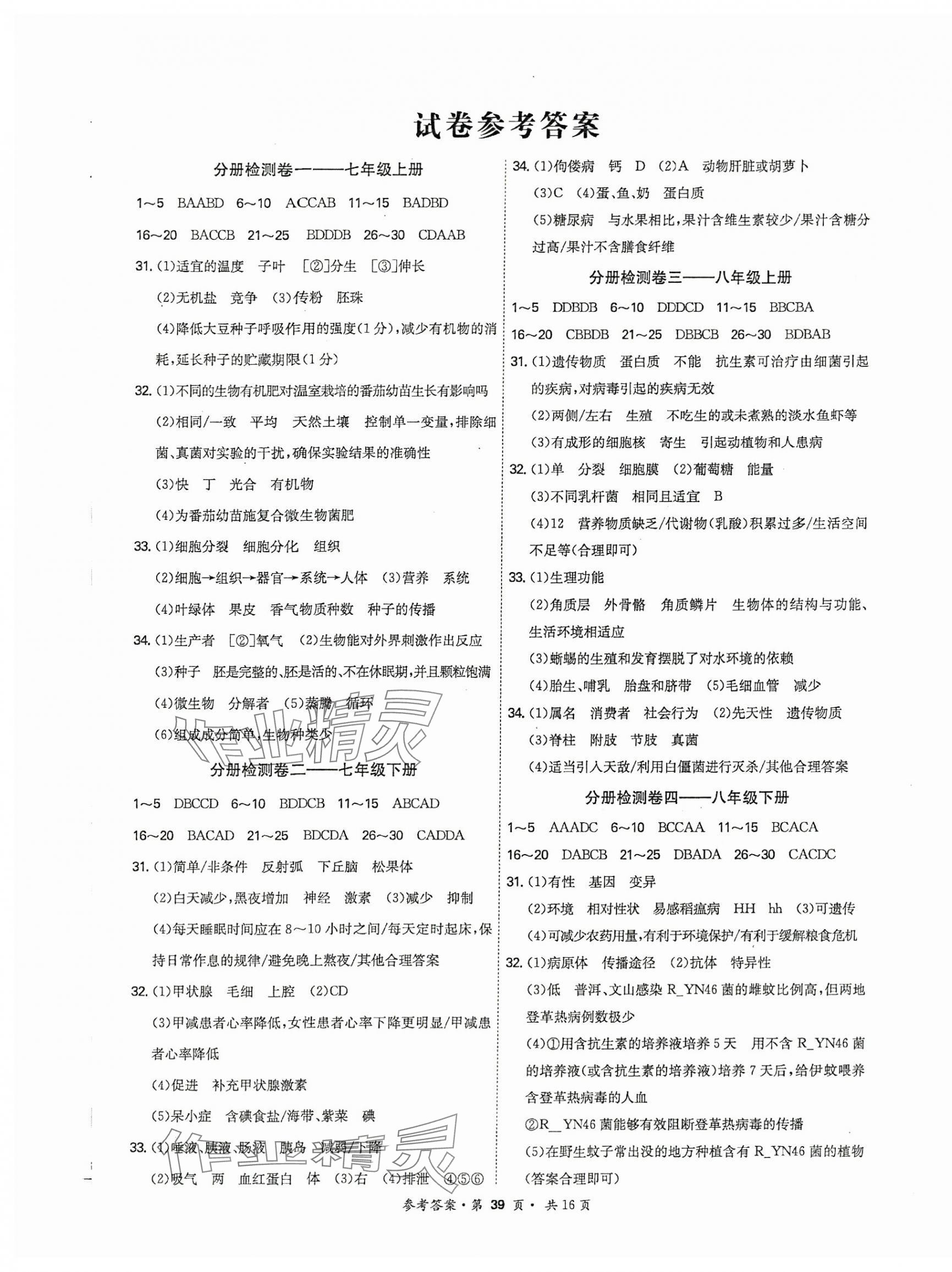 2025年翰庭學(xué)霸生物廣東專版 第15頁(yè)