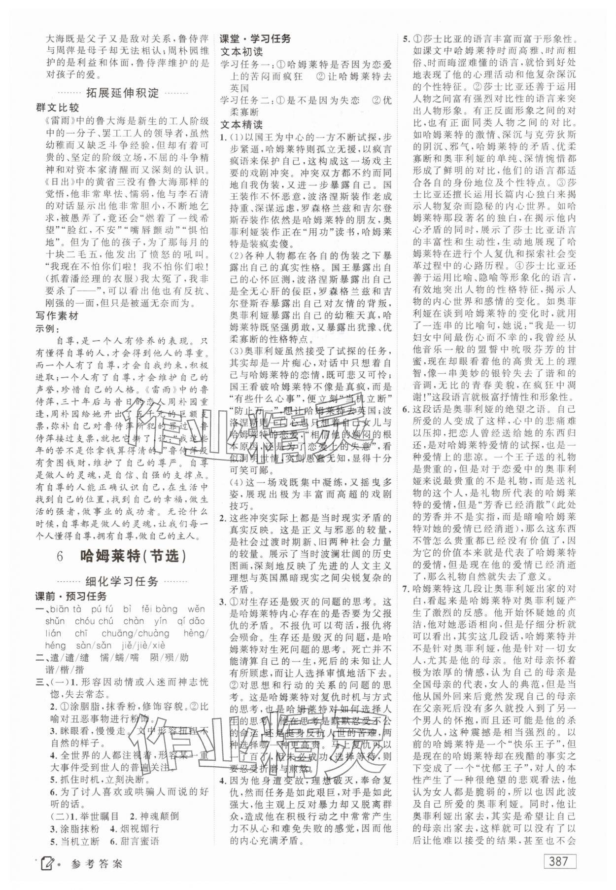 2024年红对勾讲与练高中语文必修下册人教版 第13页