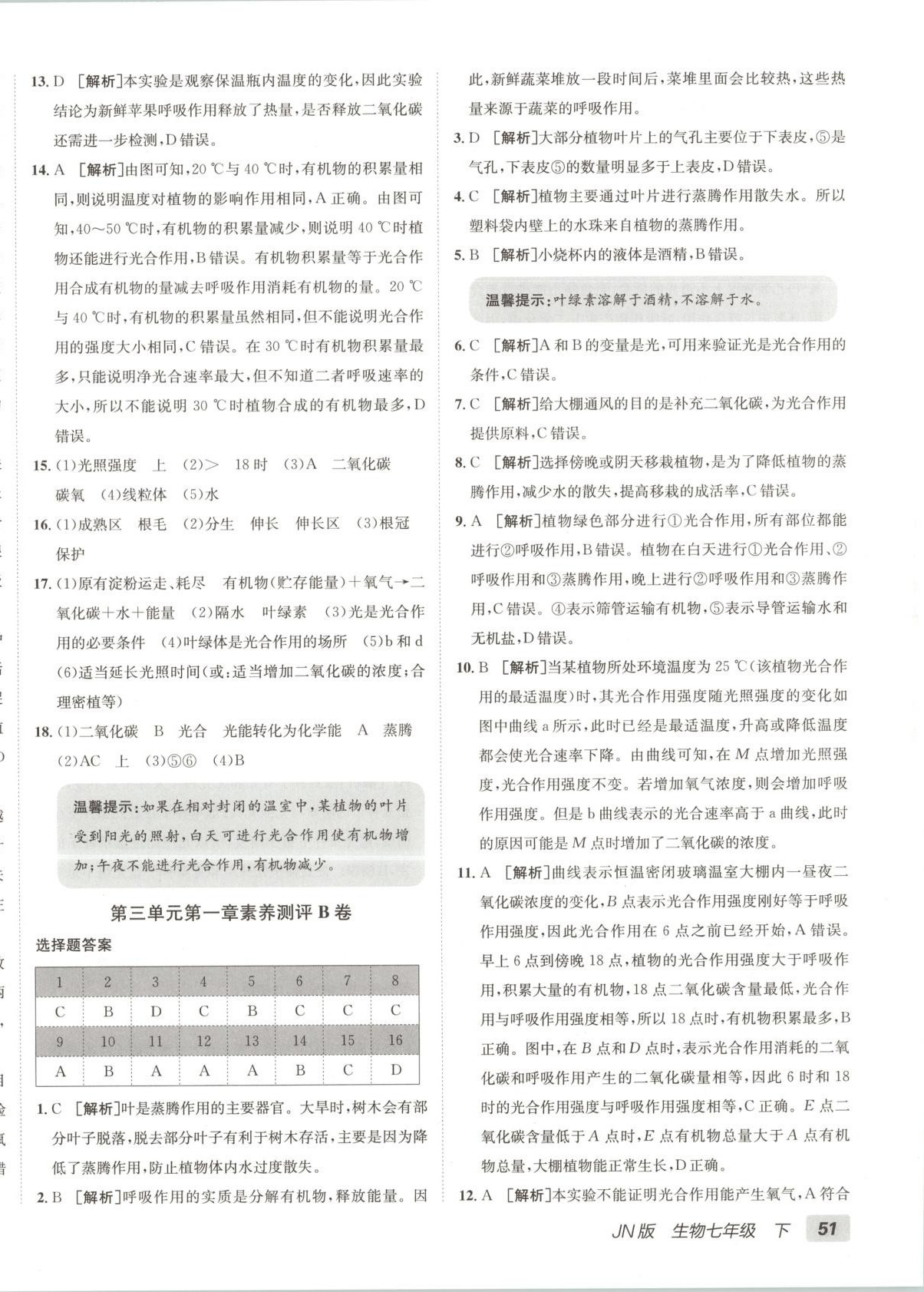 2025年海淀單元測試AB卷七年級生物下冊濟南版 第2頁