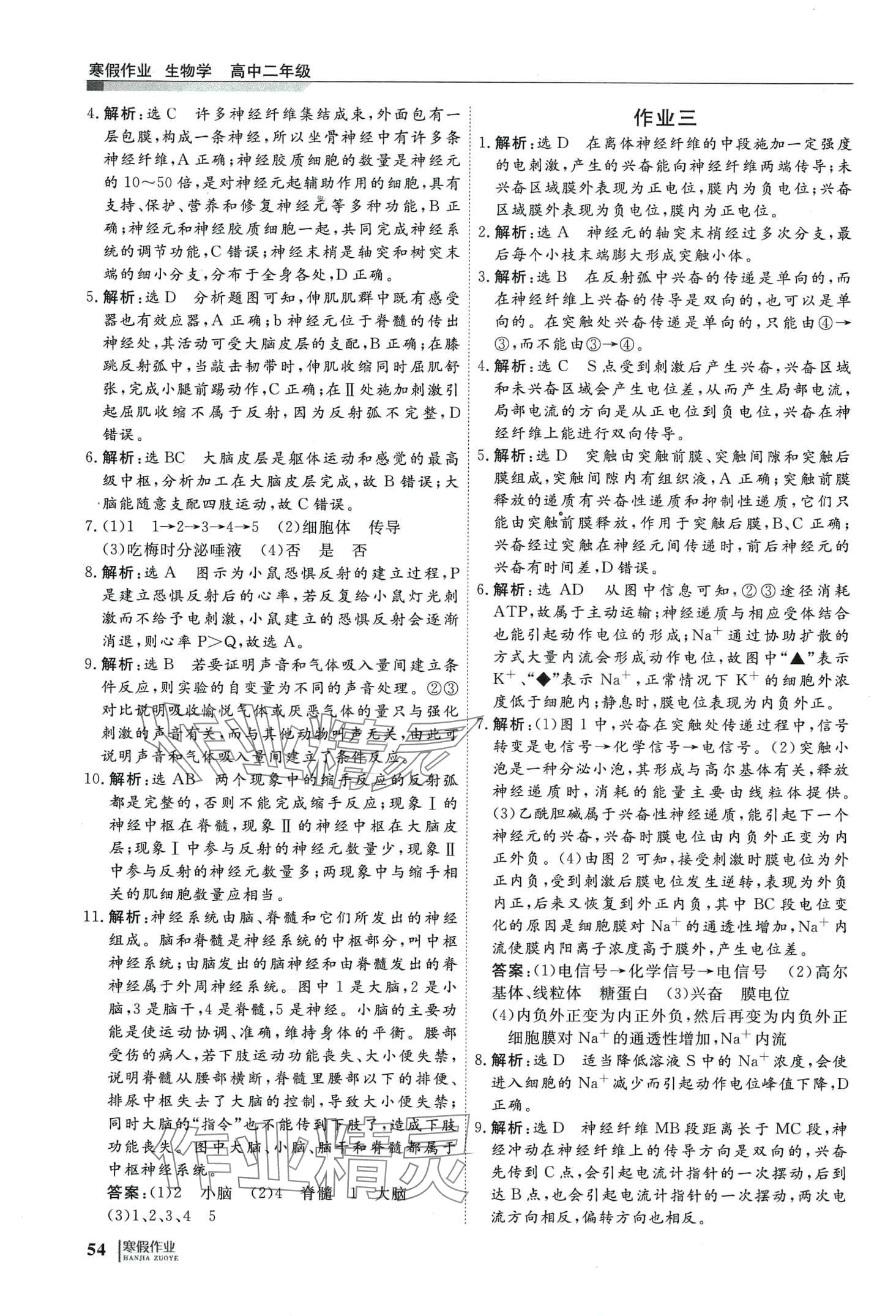 2024年自主學(xué)習(xí)假期刷題計(jì)劃高二生物 第2頁